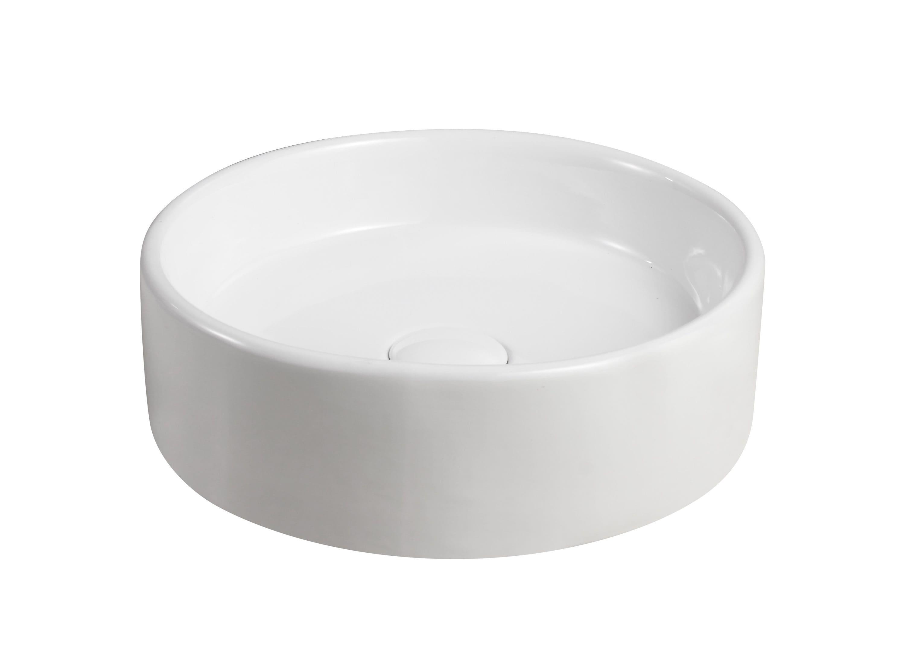 Elanti 1102 Elanti 13.63'' White Porcelain Circular Bathroom Sink