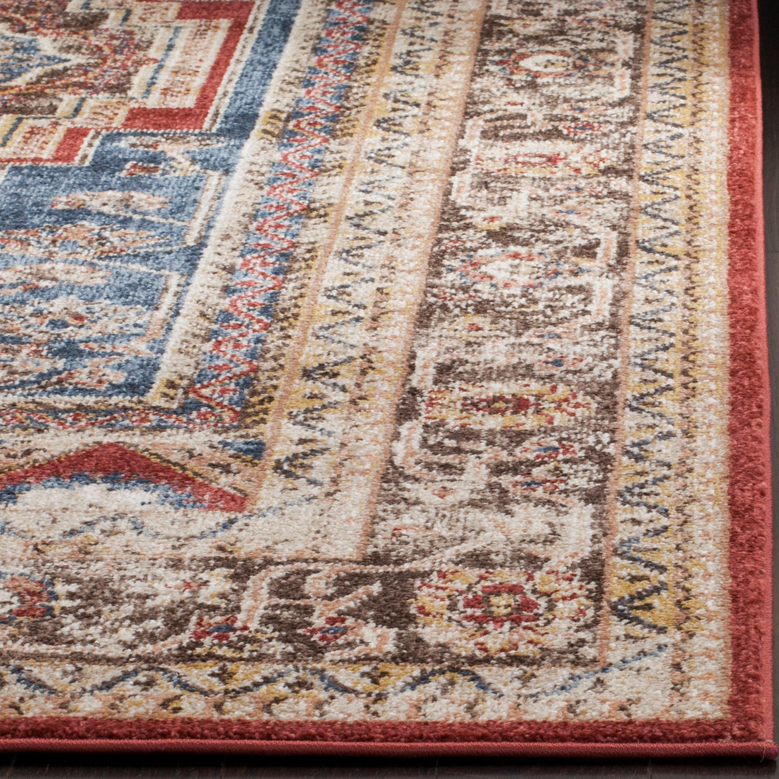 SAFAVIEH Bijar Kagan Traditional Area Rug, Royal/Brown, 3' x 5'