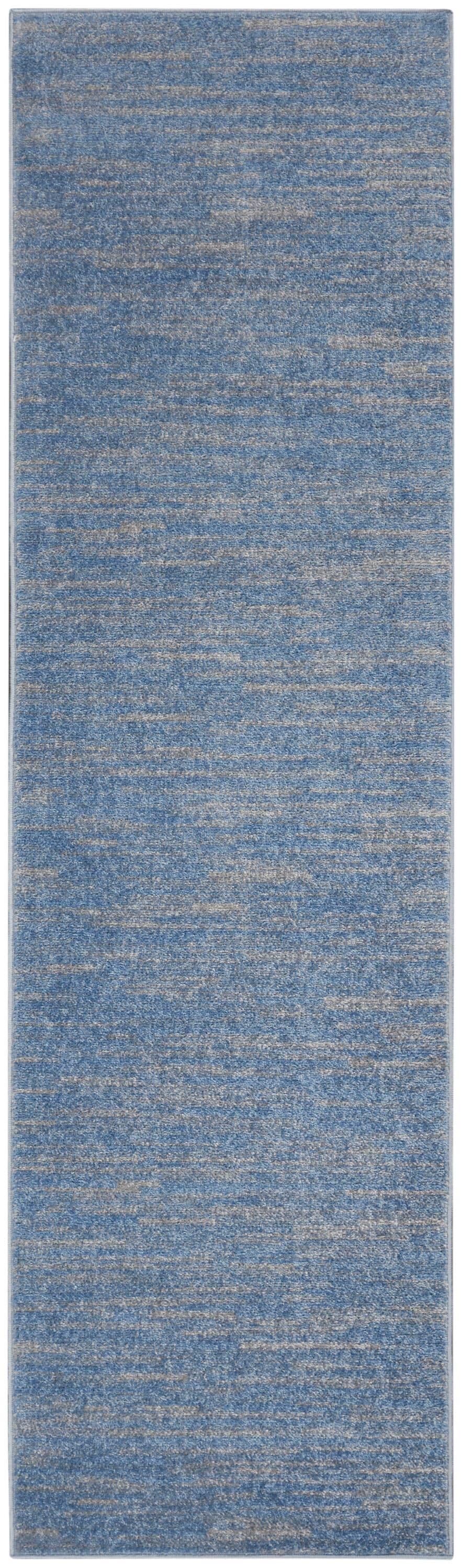 Nourison Nourison Essentials NRE01 Indoor/outdoor Area Rug - Blue/Grey 2'2" x 10'