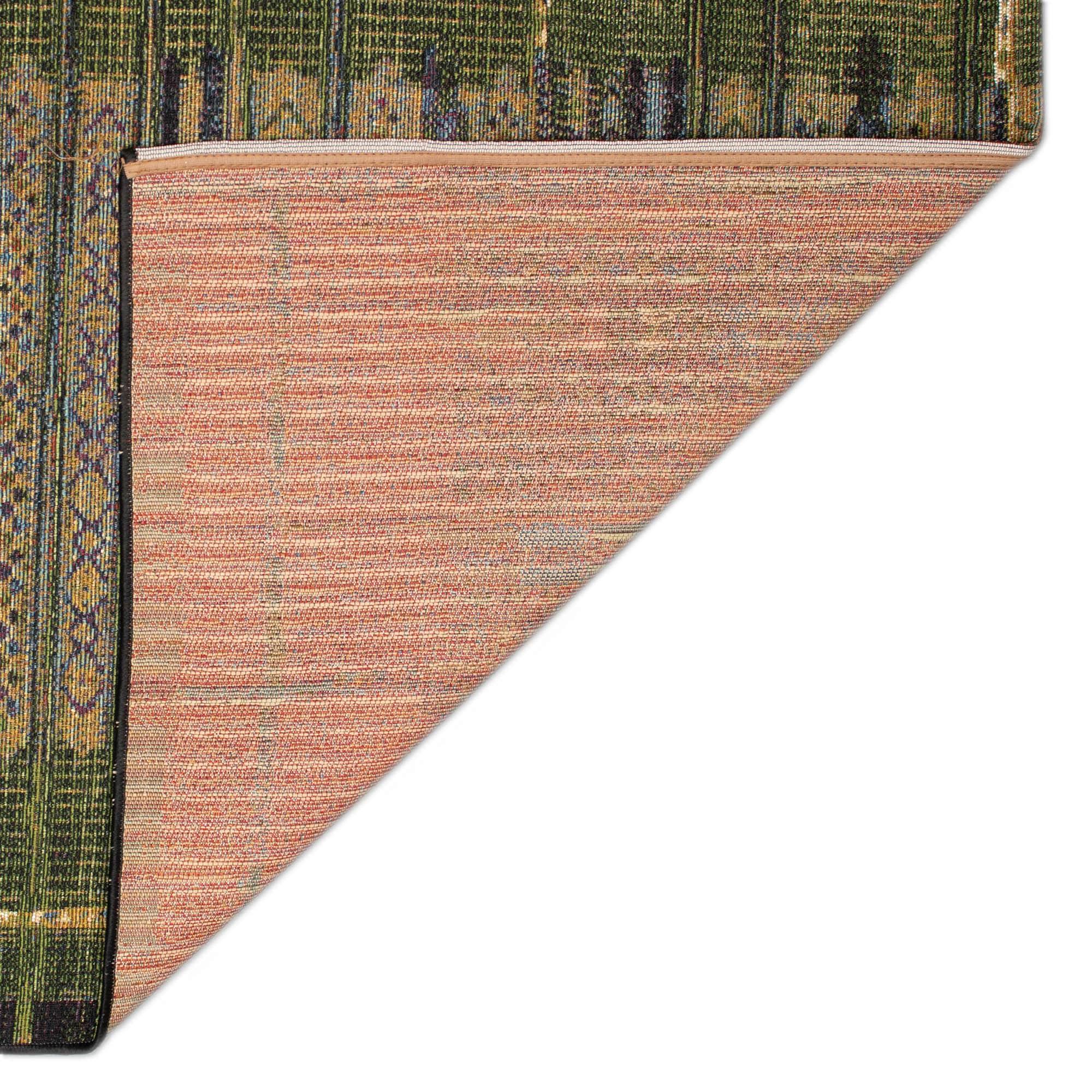 Liora Manne Marina Stripe Indoor/Outdoor Rug Green 6'6" x 9'4"