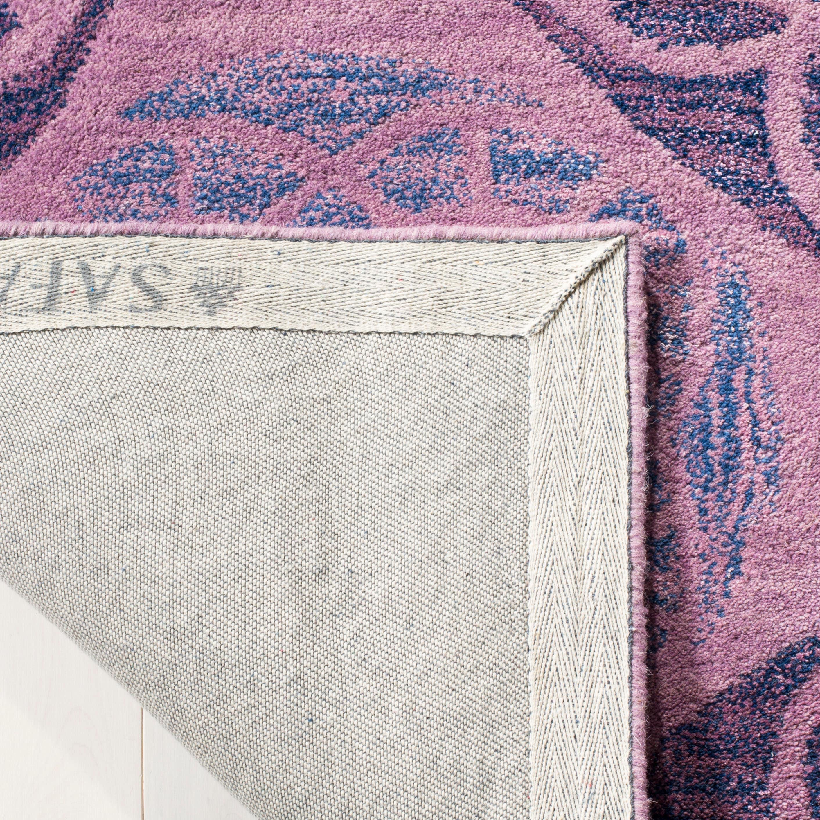 Wyndham WYD376 Hand Tufted Indoor Area Rug - Purple - 4'x6' - Safavieh.