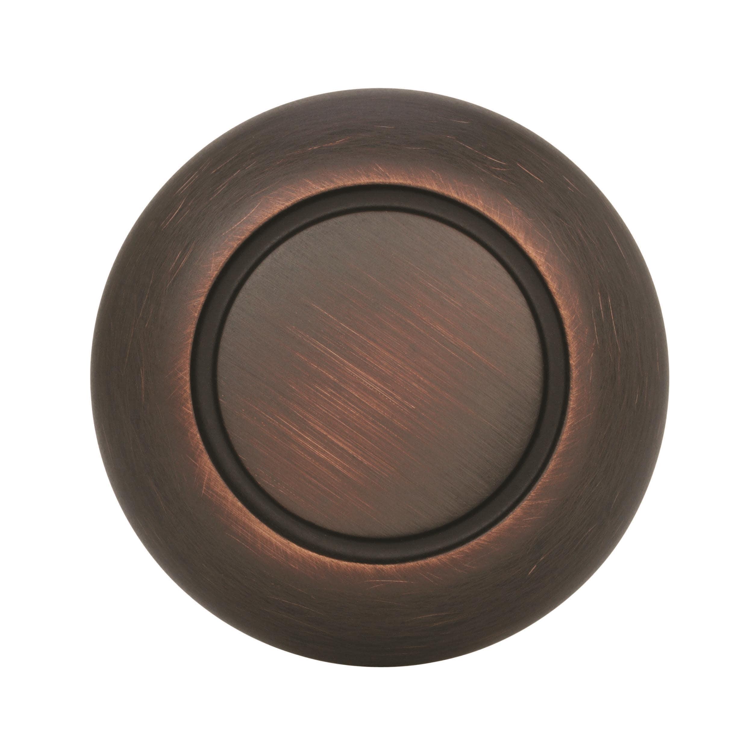 Amerock Allison Round Cabinet Knob 1-1/4 in. D Oil Rubbed Bronze 10 pk