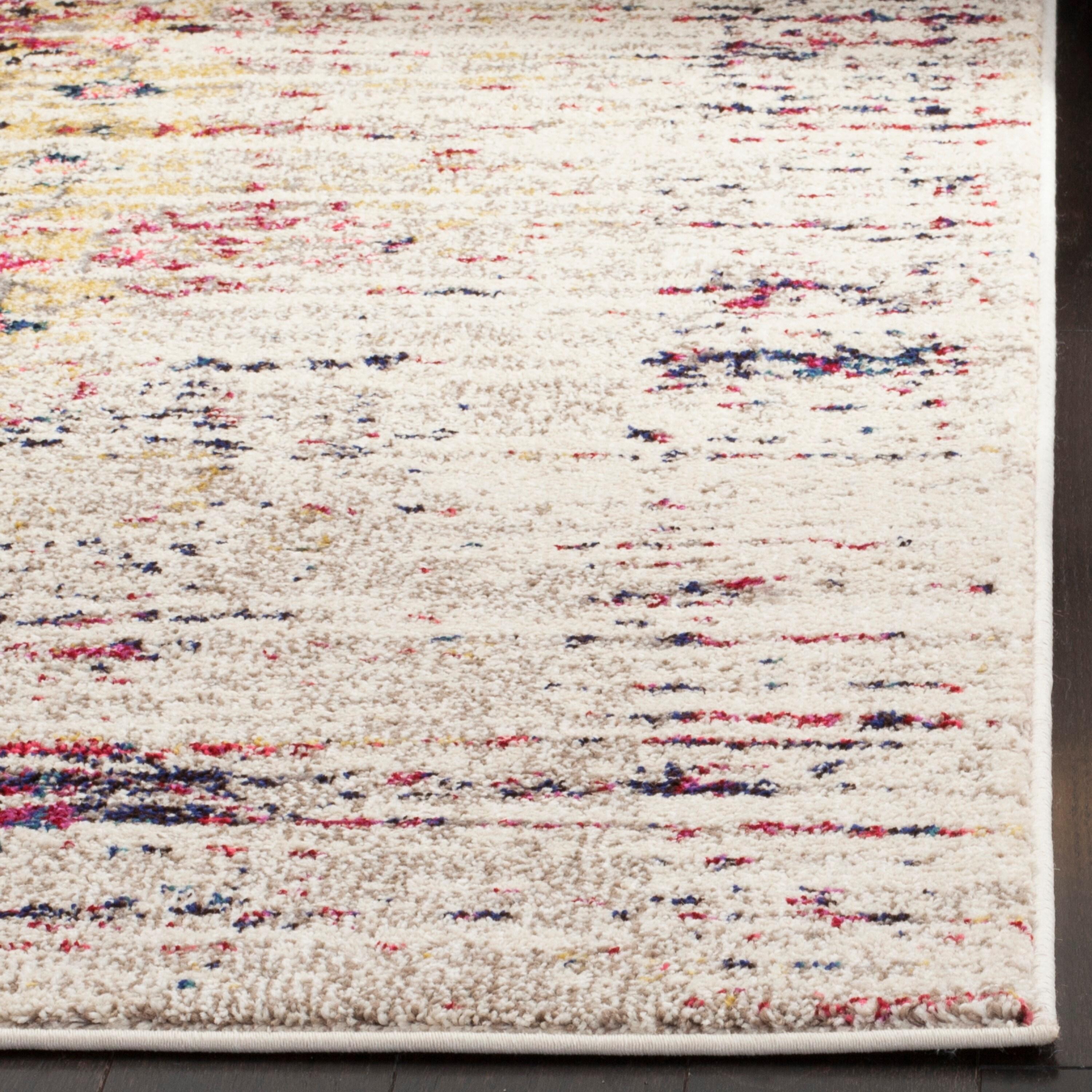 Monaco MNC209 Power Loomed Indoor Area Rug - Ivory/Pink - 8'9"x11'9" - Safavieh.