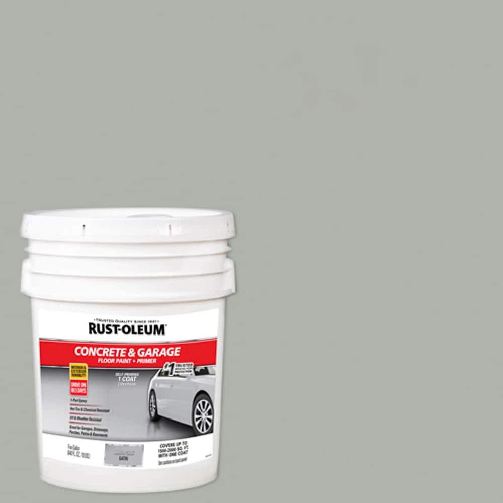 Armor Gray Satin Concrete and Garage Floor Paint Primer 5 Gallon