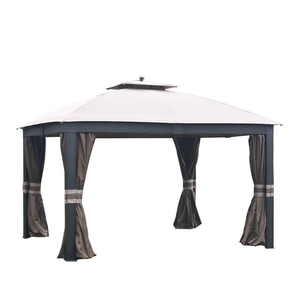 Garden Winds Garden Winds Beige Fabric Replacement Canopy for Gazebo