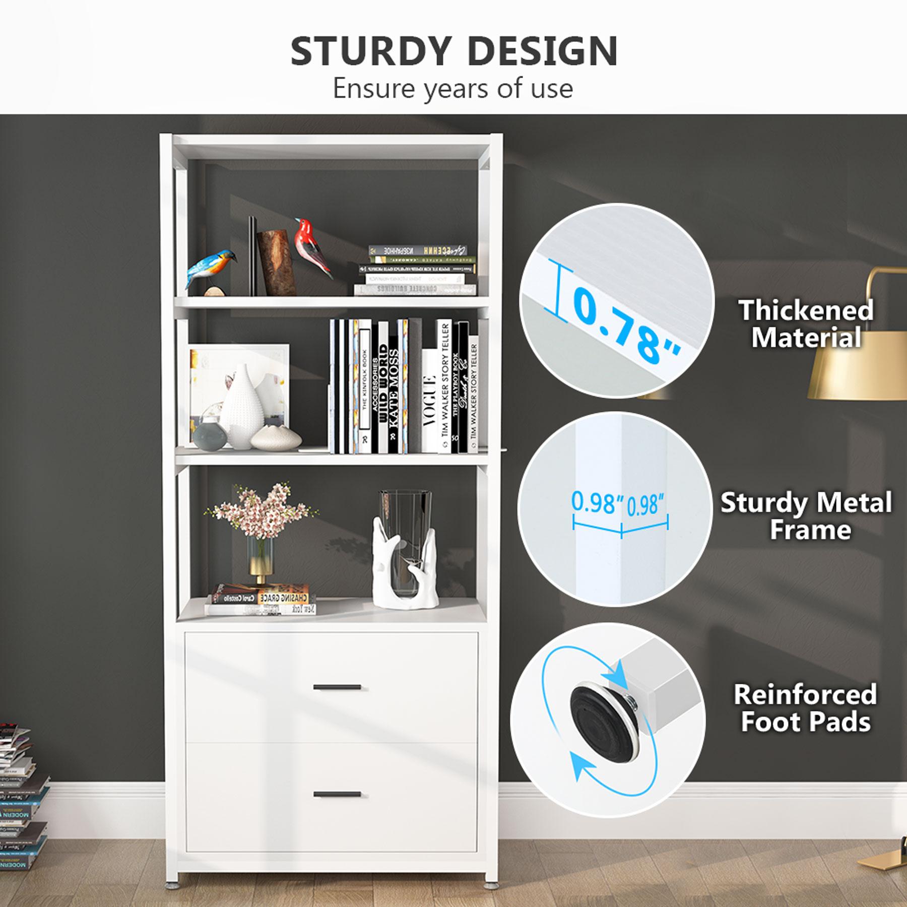 Everly Quinn Edlira Etagere Storage Bookcase