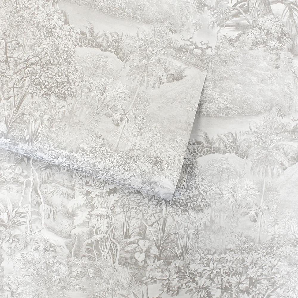 Tempaper & Co. Jungle Toile Removable Peel and Stick Wallpaper, Countryside Gray Toile, 56 sq. ft.: Vinyl Self-Adhesive Botanical Design