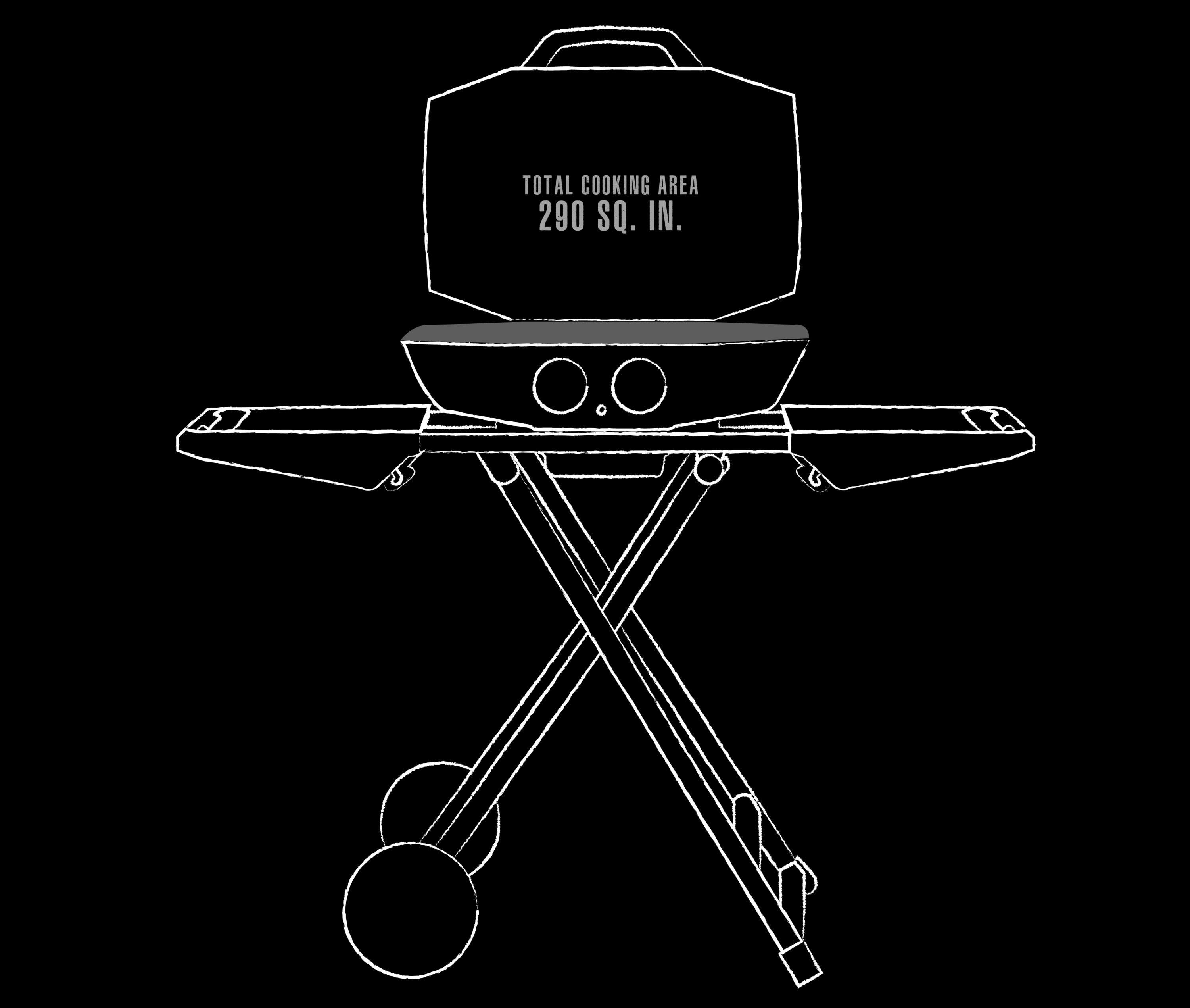 Pit Boss 2 - Burner Portable Liquid Propane 13500 BTU Gas Grill