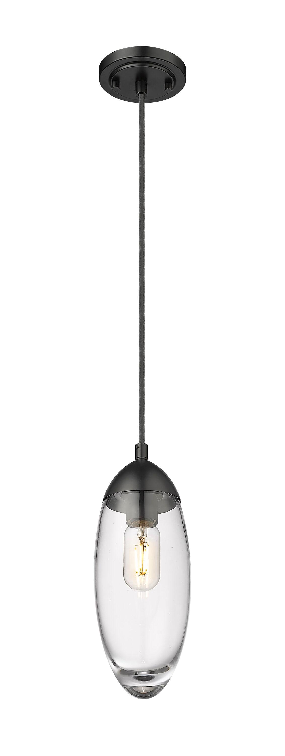 Z-Lite Arden 1 - Light Pendant in  Matte Black