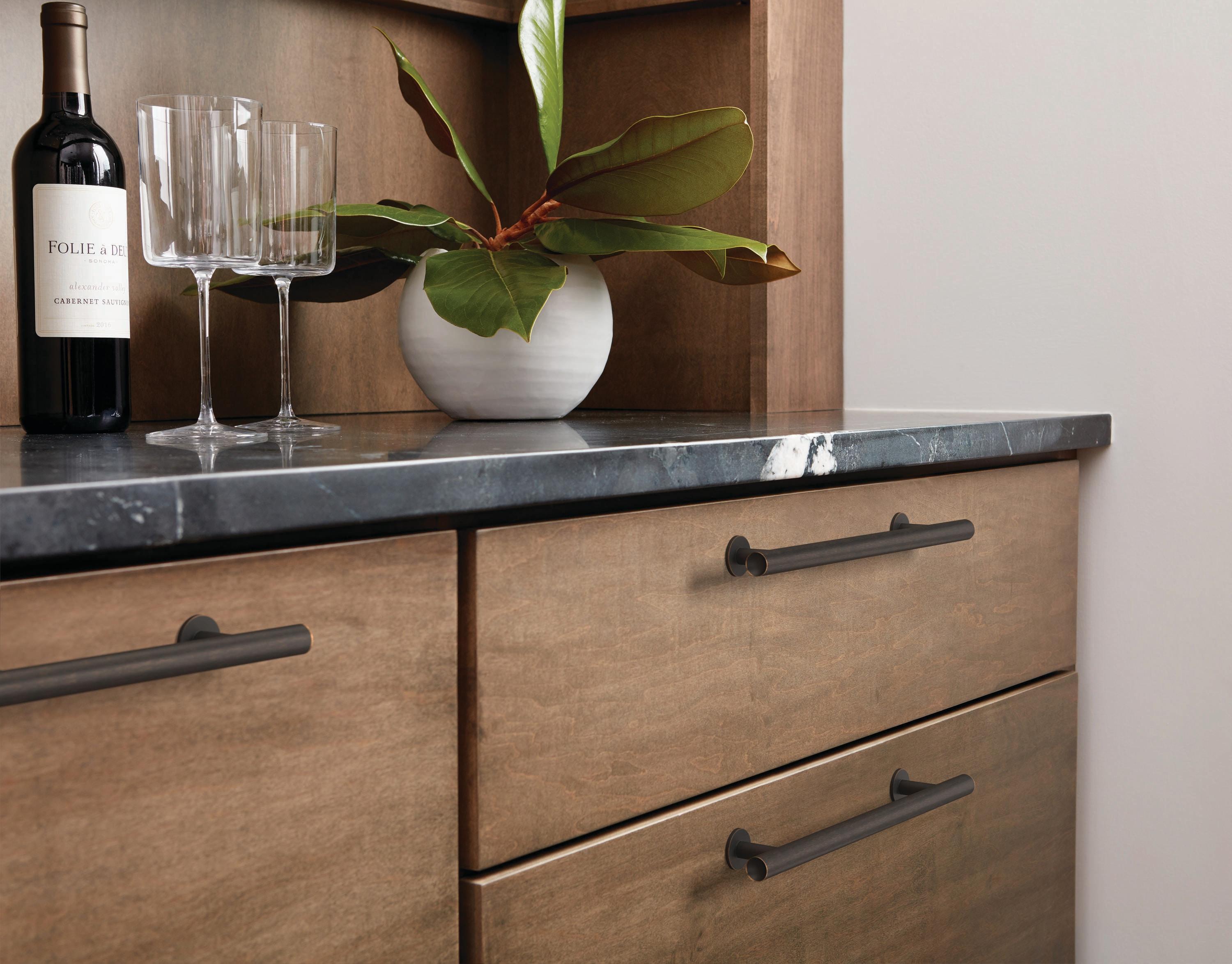 Amerock Radius 3-3/4 inch (96mm) Center-to-Center Oil-Rubbed Bronze Cabinet Pull