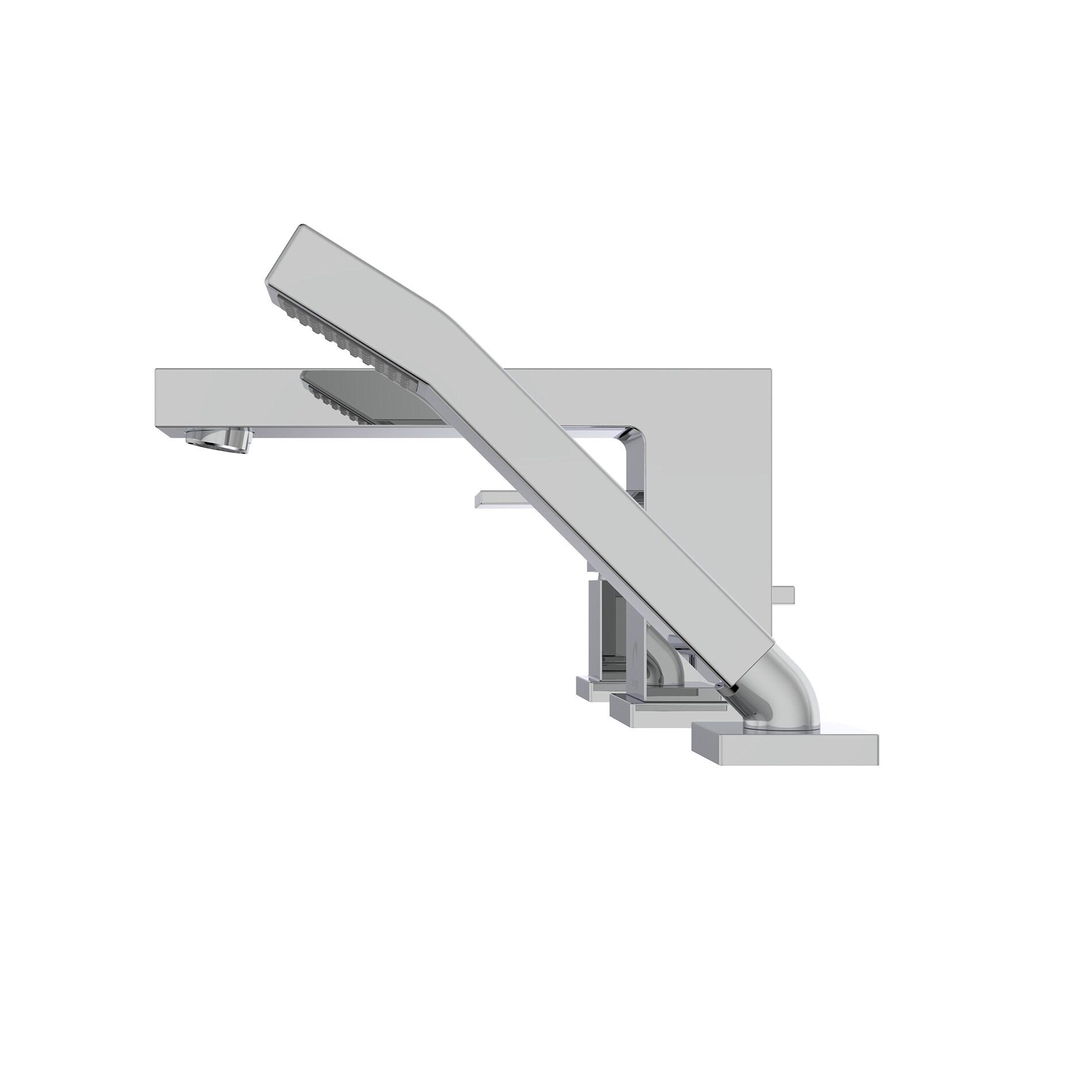 Quadrato Deck Tub Filler with Diverter