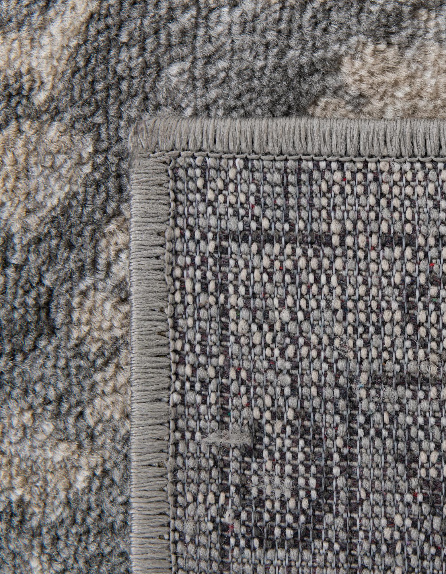 Unique Loom Portland Collection Bohemian Vintage Inspired Tone-on-Tone Design Area Rug (8' 0 x 10' 0 Rectangular, Gray/ Ivory)