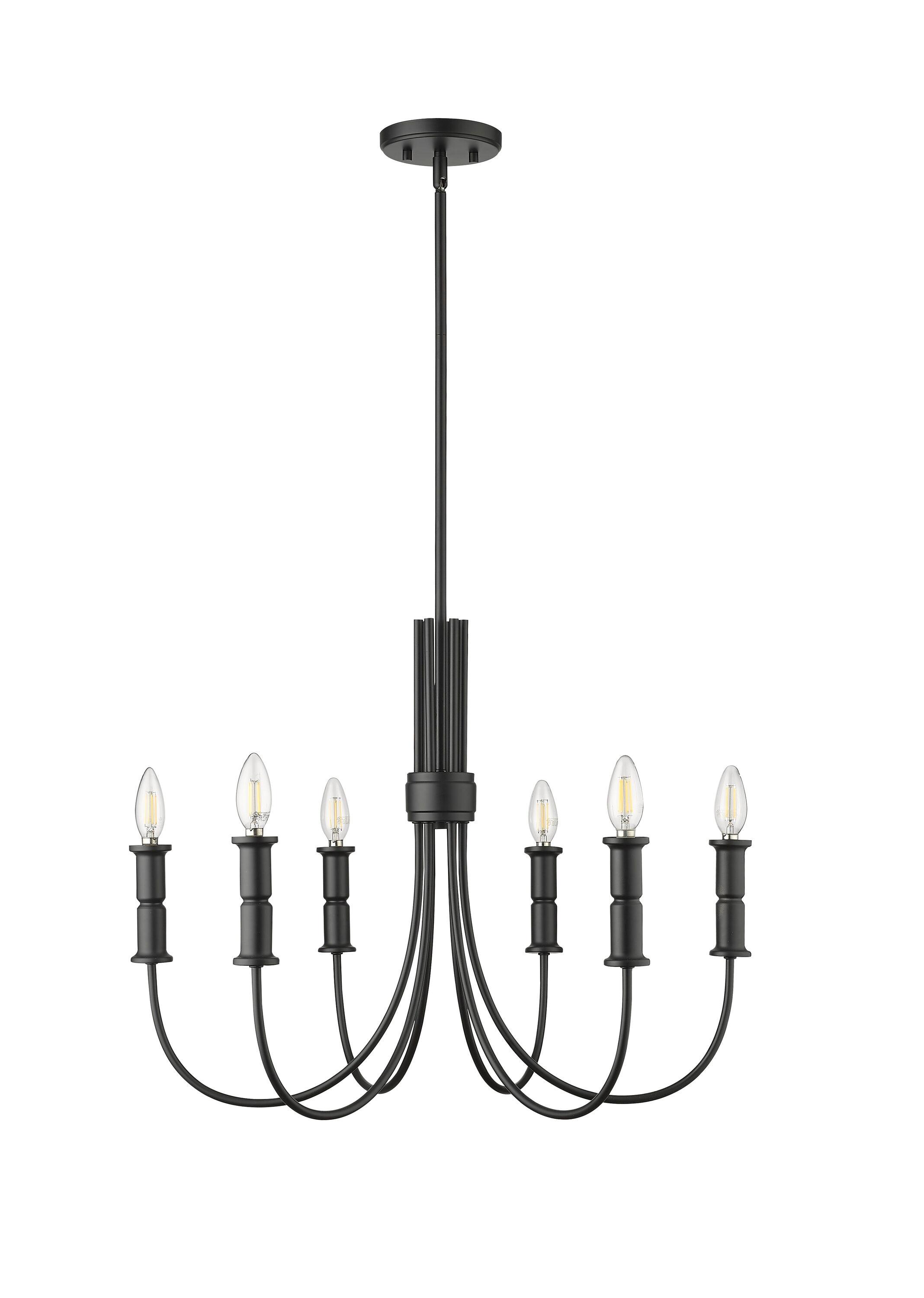 Millennium Lighting  Potiss 8/10 Chandelier Ceiling Light 10 - Matte Black