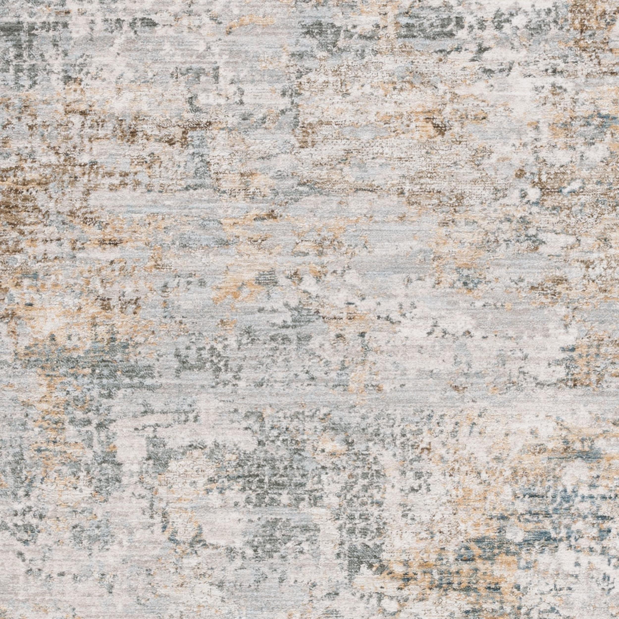 Adrianna ADN200 Machine Made Indoor Area Rug - Blue/Gold - 8'x10' - Safavieh