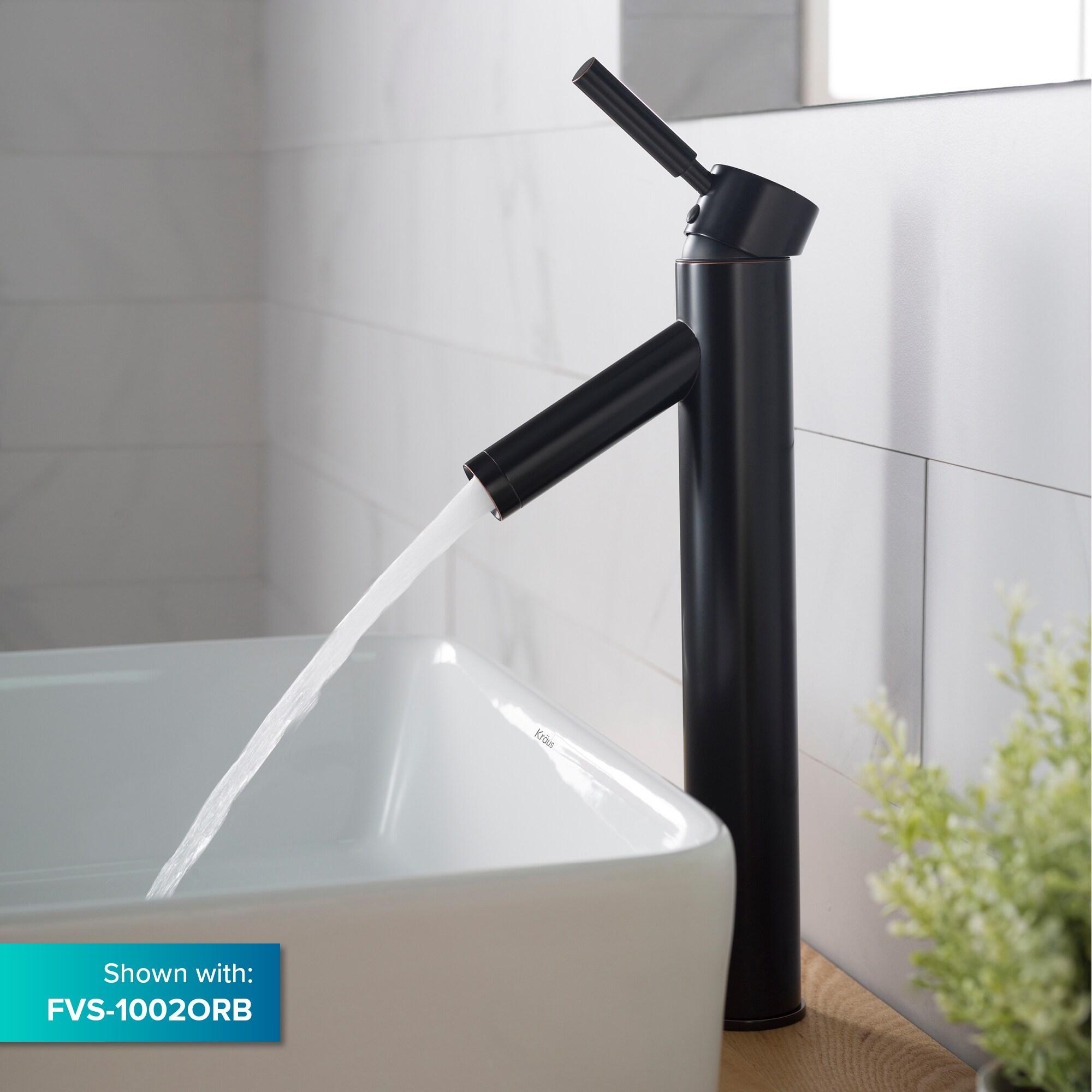 Kraus KCV-121 Thin ceramics Rectangular Vessel Bathroom Sink