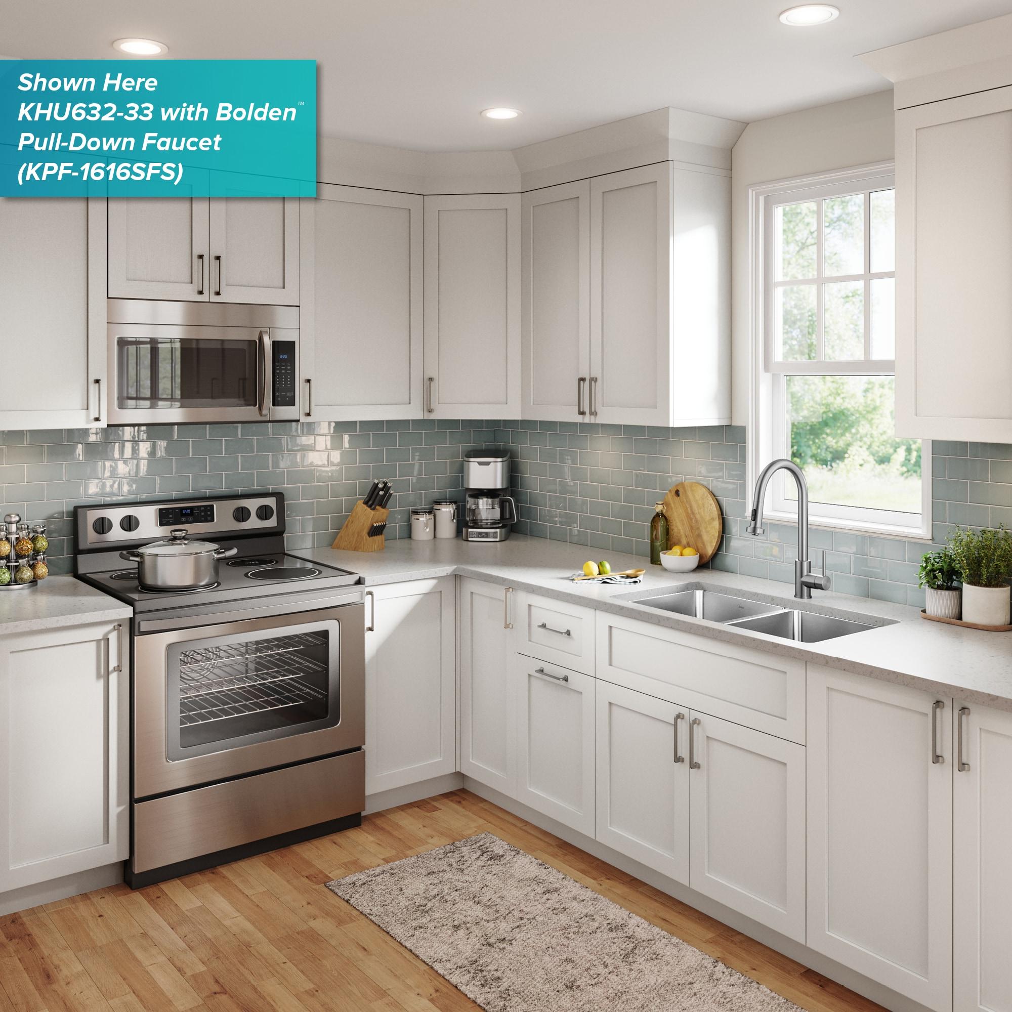 KRAUS Fairlane Undermount 18-Gauge Stainless Steel Kitchen Sink