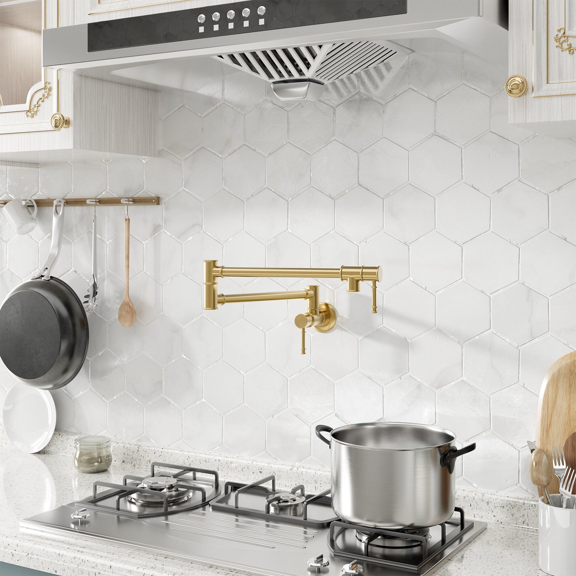 CASAINC CASAINC Single-Handle Spring Pull-Down Kitchen Faucet Single Hole Faucet 1.8 GPM CA-D4183-BN