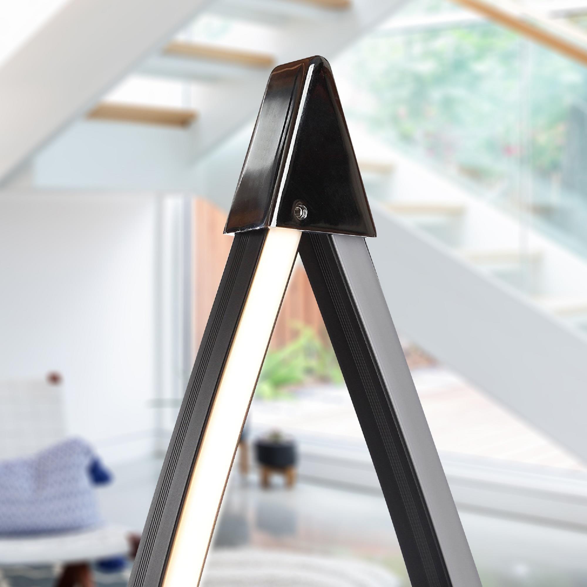 Brightech Twist 43 in. Industrial 2-Light LED Energy Efficient Floor Lamp with Built-In 3-Way Dimmer