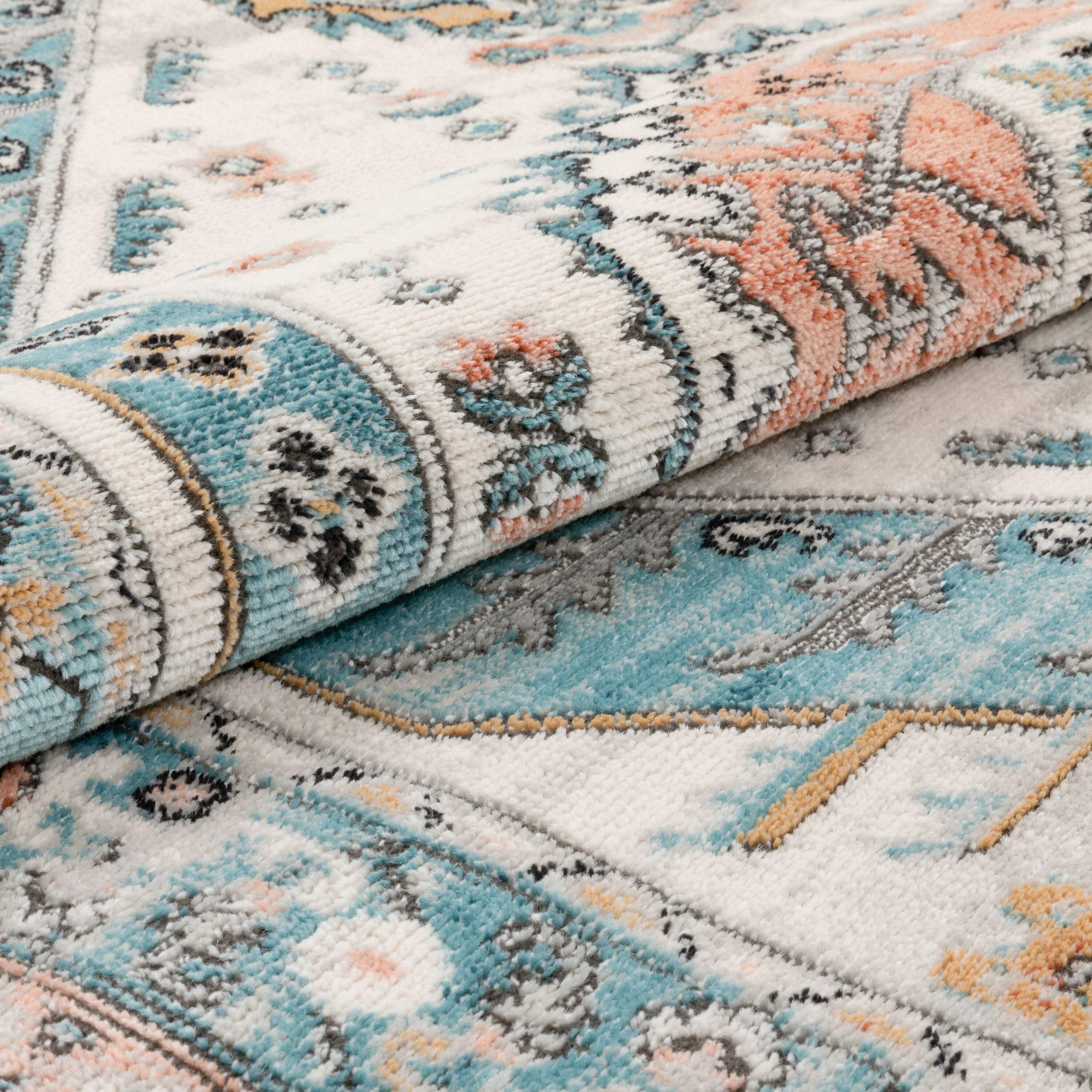 Well Woven Indira1 Jane Vintage Bohemian Aztec Tribal Blue 2' x 3' Area Rug