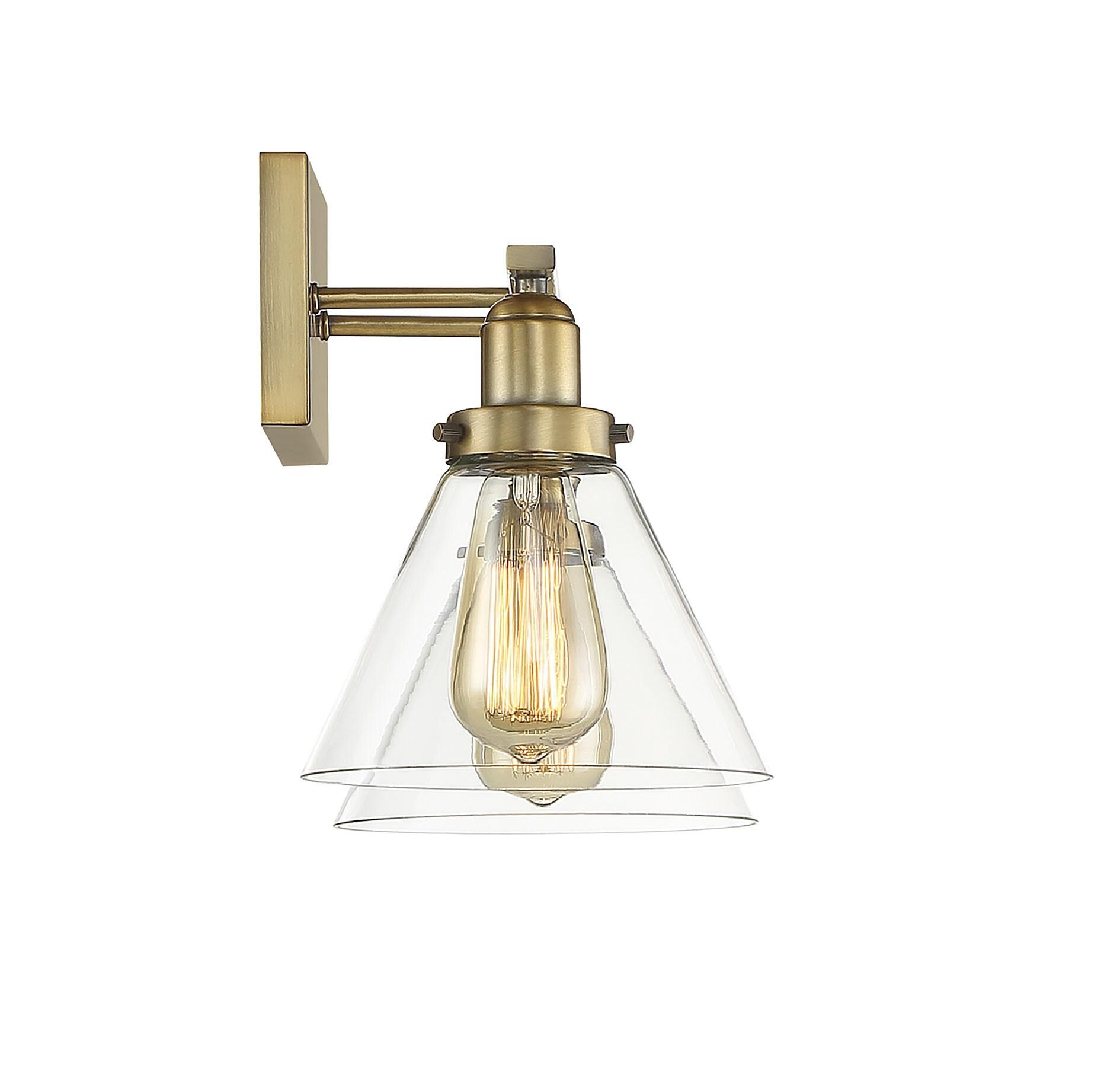 Savoy House Drake 2 - Light Vanity in  Warm Brass
