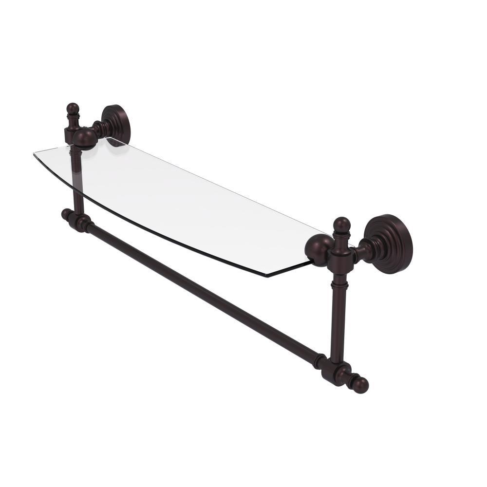 Retro Wave Bracket Shelf with Towel Bar