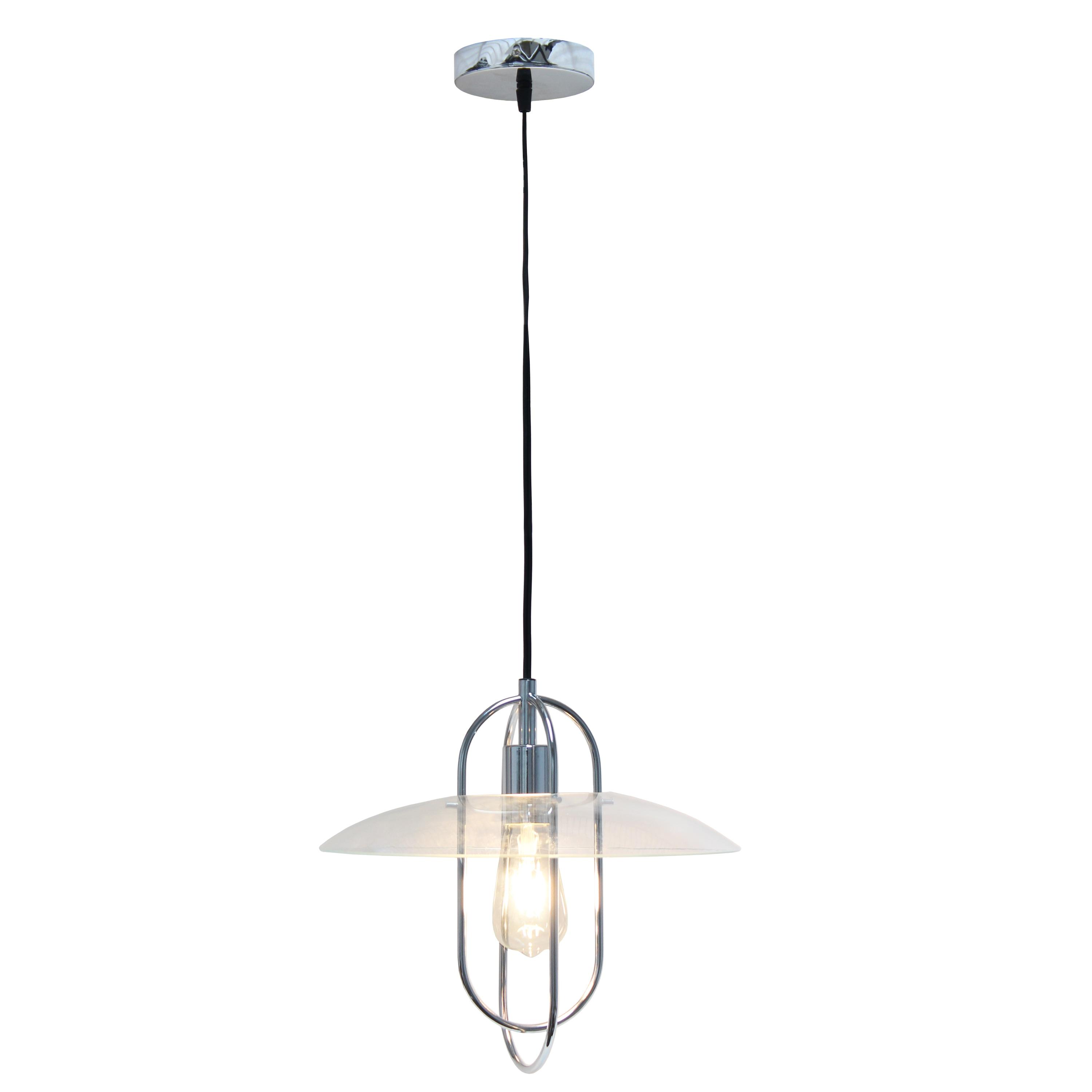 1-Light Elongated Metal Pendant - Lalia Home