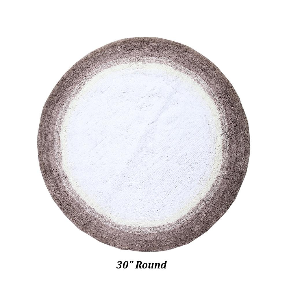 Better Trends 30" Round Torrent Collection 100% Cotton Bath Rug Beige: Machine Washable, Tufted, Ombre Design