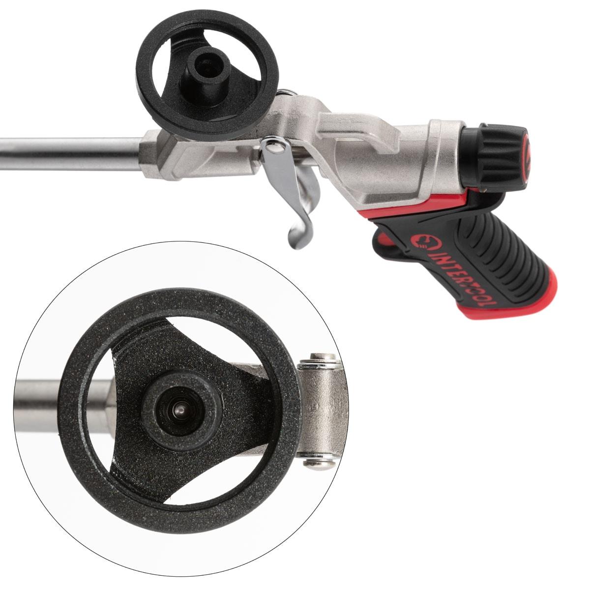 INTERTOOL Spray Foam Gun, Professional Expanding Insulation, Sealant Applicator, Lightweight Plastic Body, Advanced Flow Control Knob for Accurate Control PT08-0608