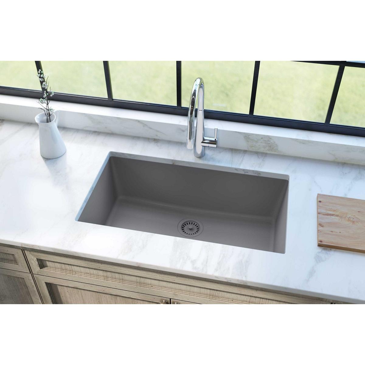 Quartz Classic 33" x 18-7/16" x 9-7/16" Undermount Kitchen Sink