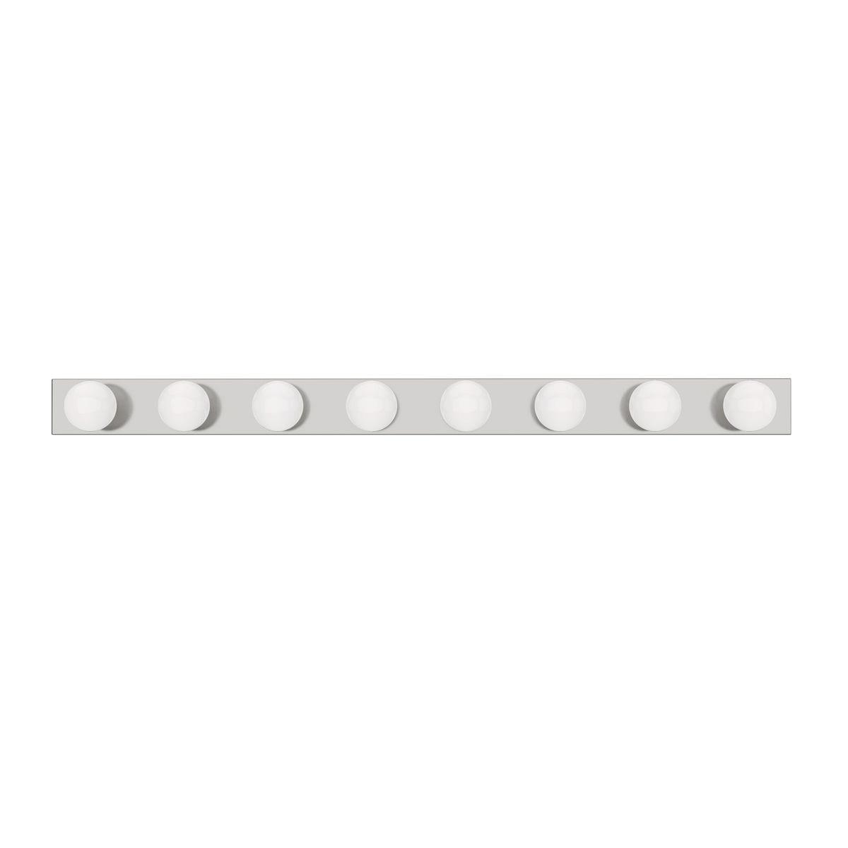 Progress Lighting Broadway 8-Light Wall Light in Polished Chrome with Shade