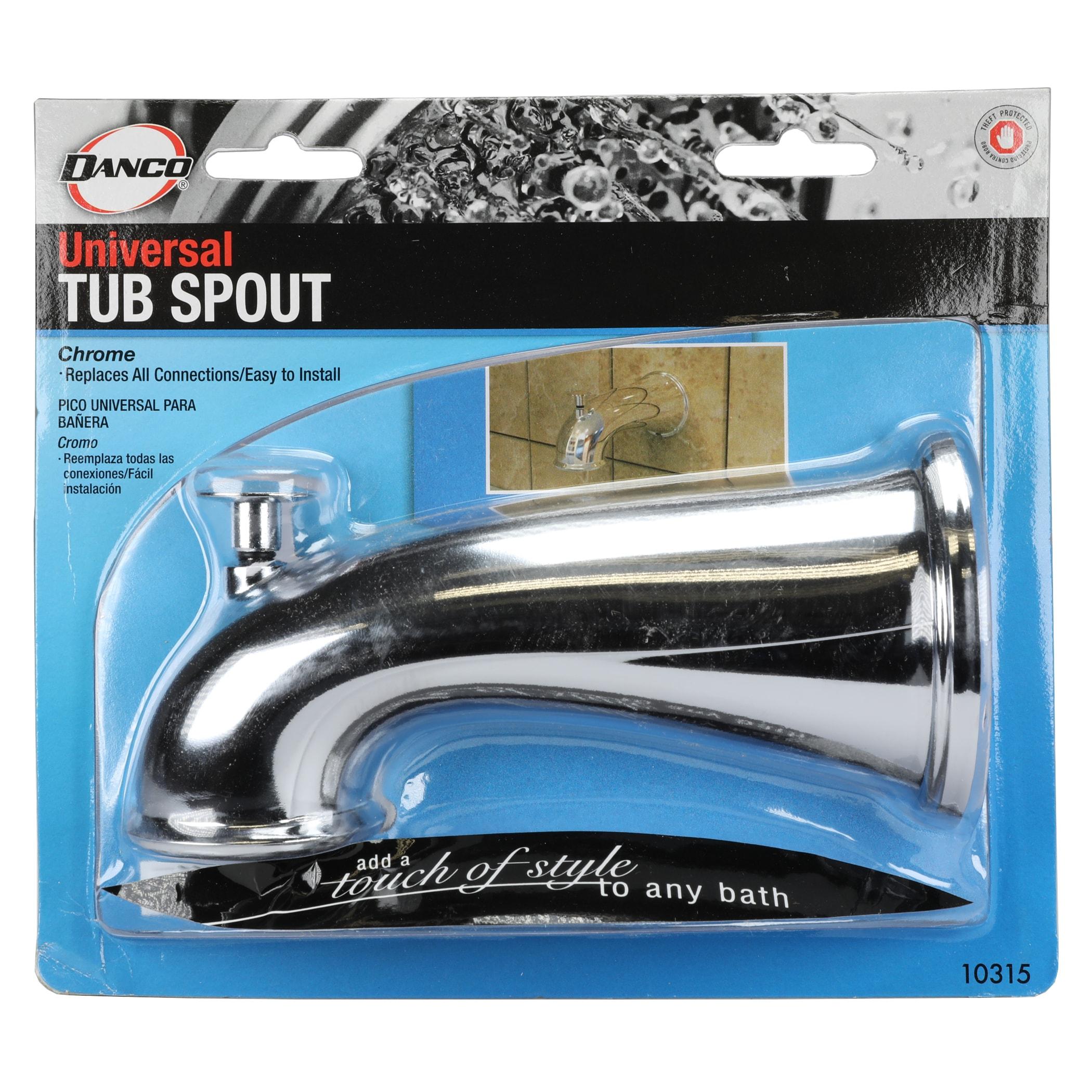 Danco 9D00010315 6" Chrome Decorative Tub Spout With Diverter Faucets