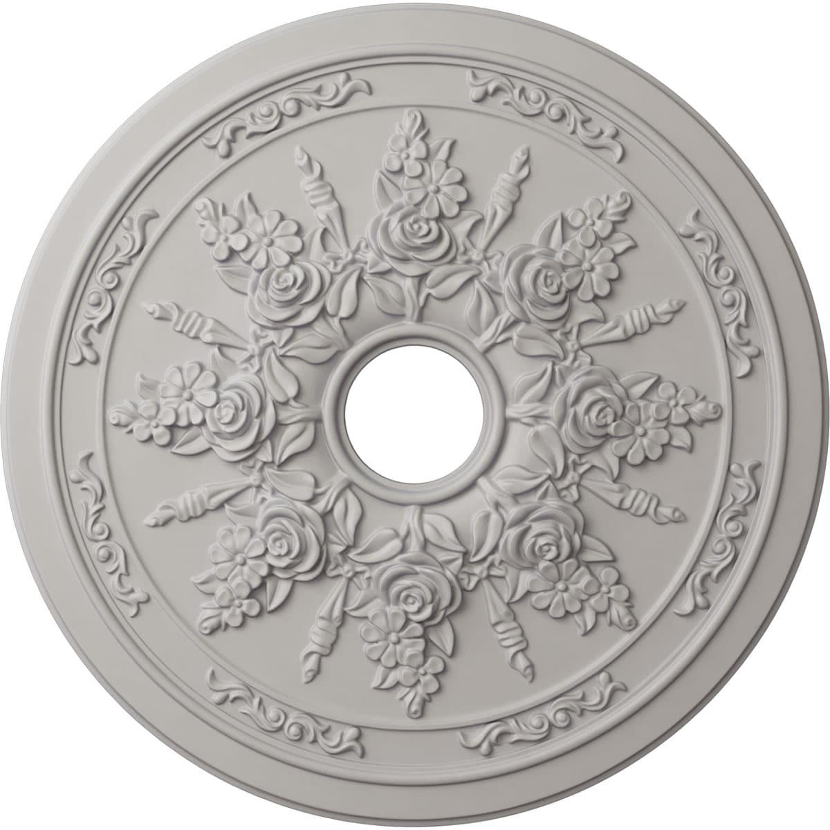 Rose and Ribbon Ceiling Medallion