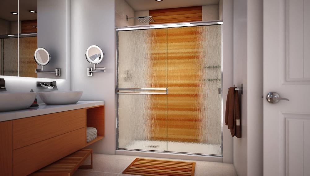 50" W x 70" H Semi-Frameless Shower Door