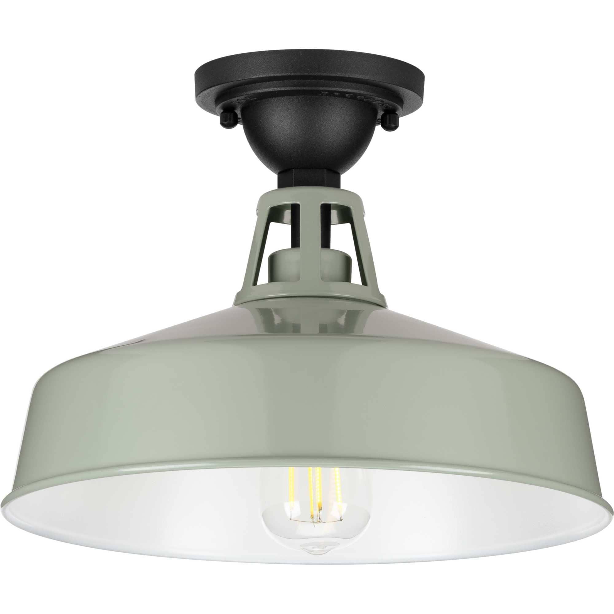 Cedar Springs Collection Pistachio One-Light Semi-Flush Mount