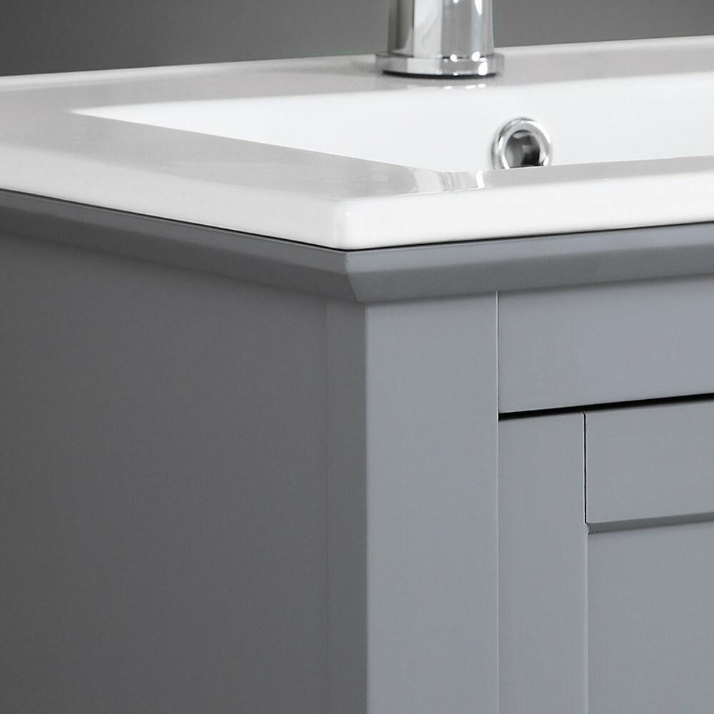 Manchester 24" Freestanding Single Sink Bathroom Vanity with Integrated Sink (Faucet Not Included)