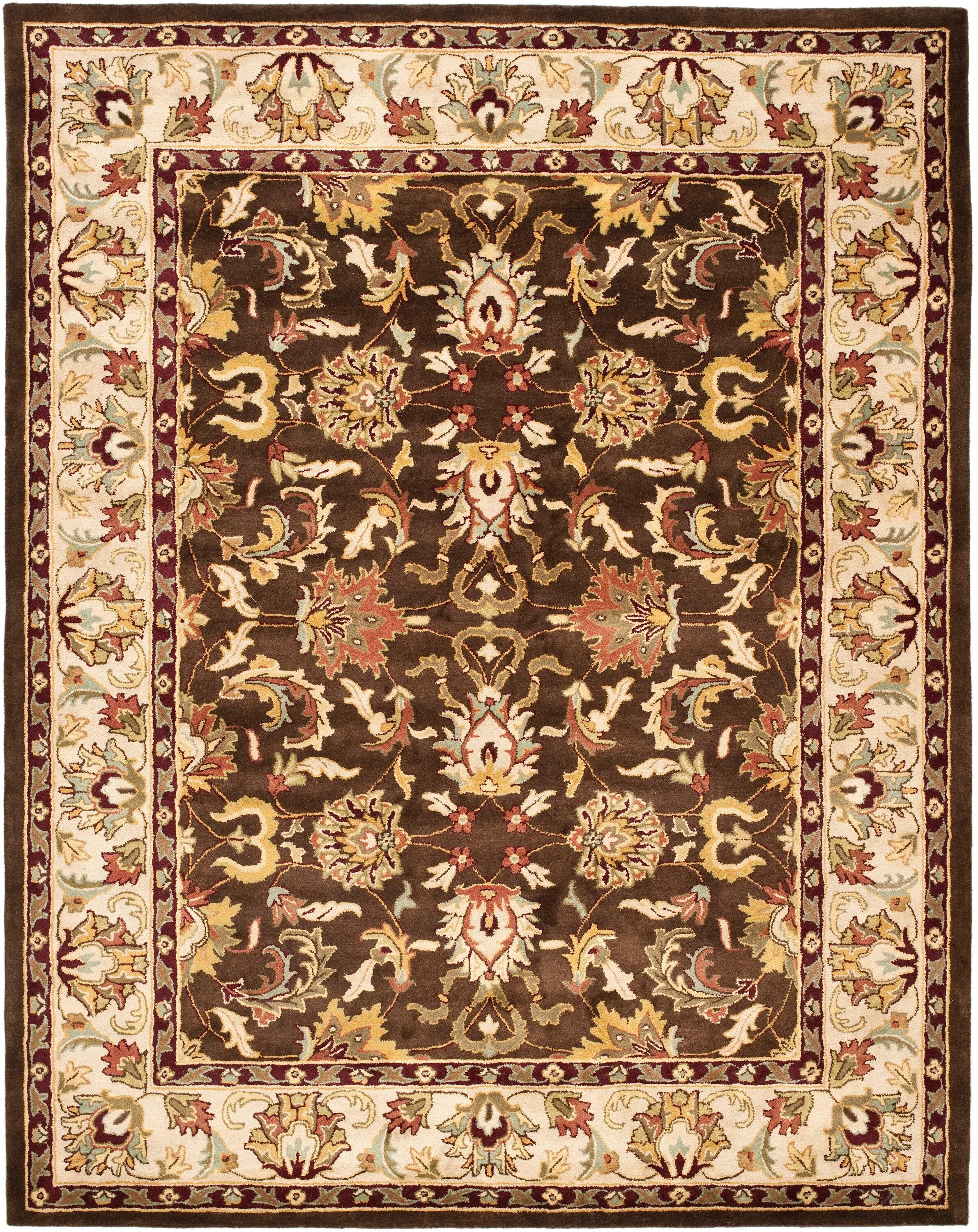 Heritage HG818 Hand Tufted Area Rug - Brown/Beige - 8'9"x11'9" - Safavieh.