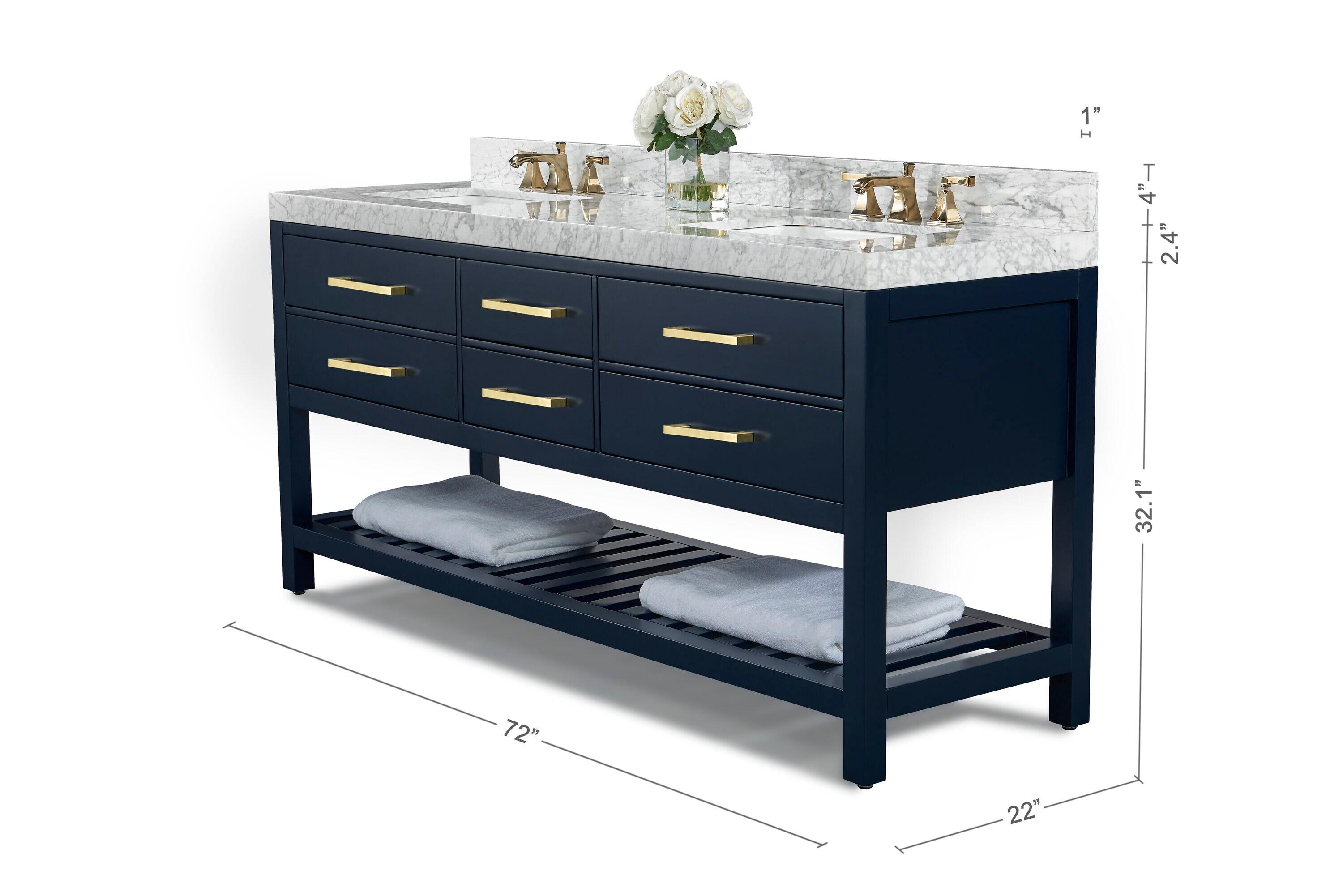 Elizabeth 72'' W Double Vanity