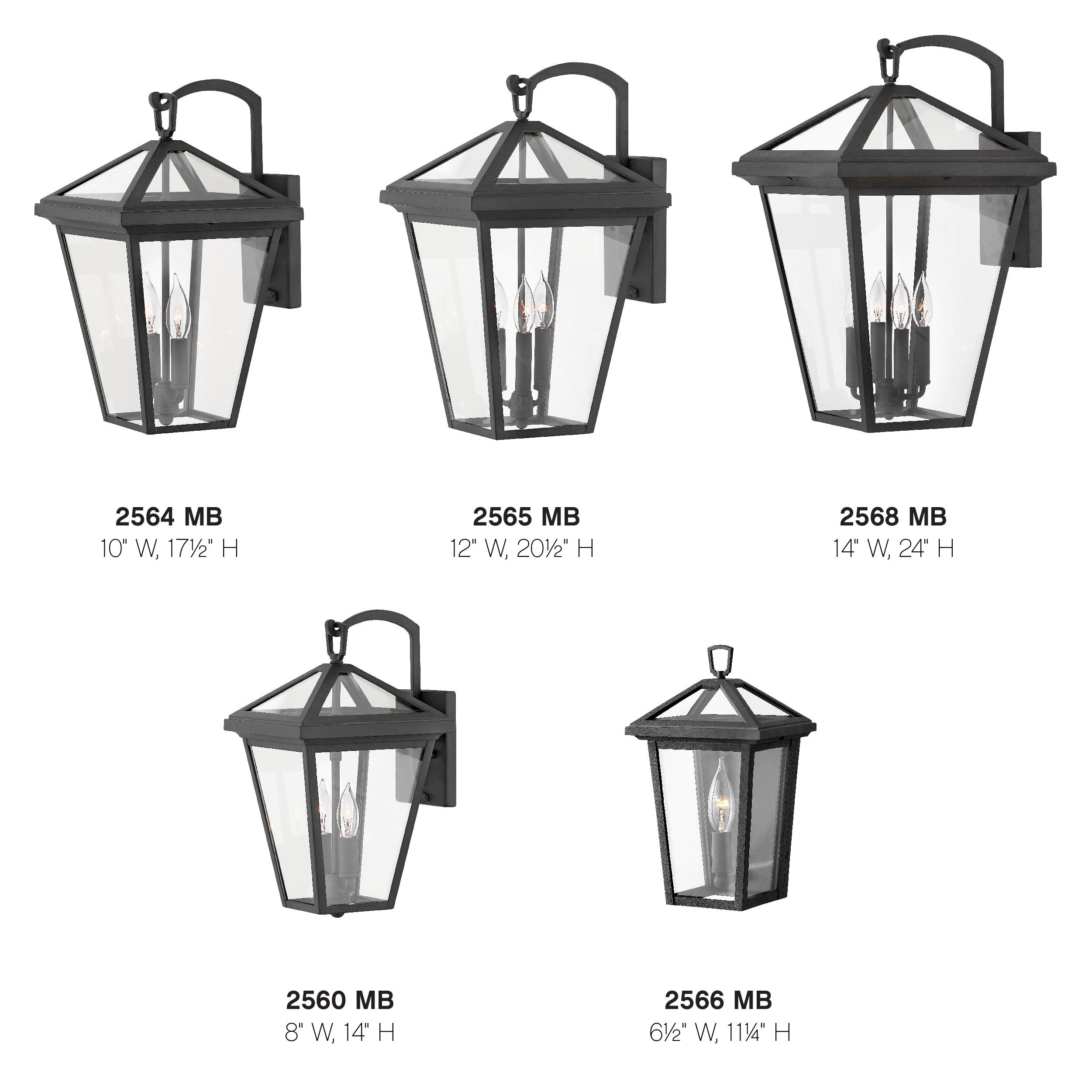 Museum Black 2-Light LED Outdoor Wall Lantern with Clear Glass