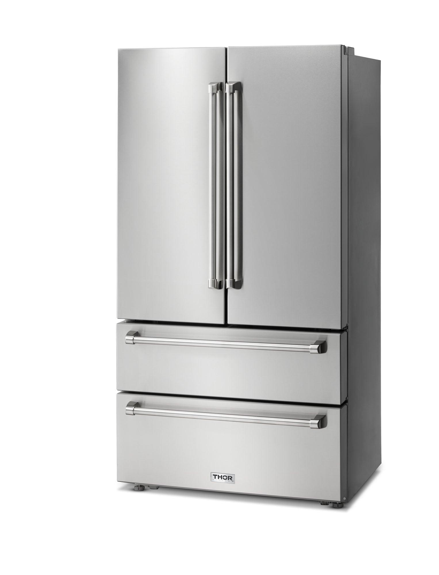 Thor Kitchen Trf3602 36" Wide 22.5 Cu. Ft. Energy Star Certified French Door Refrigerator