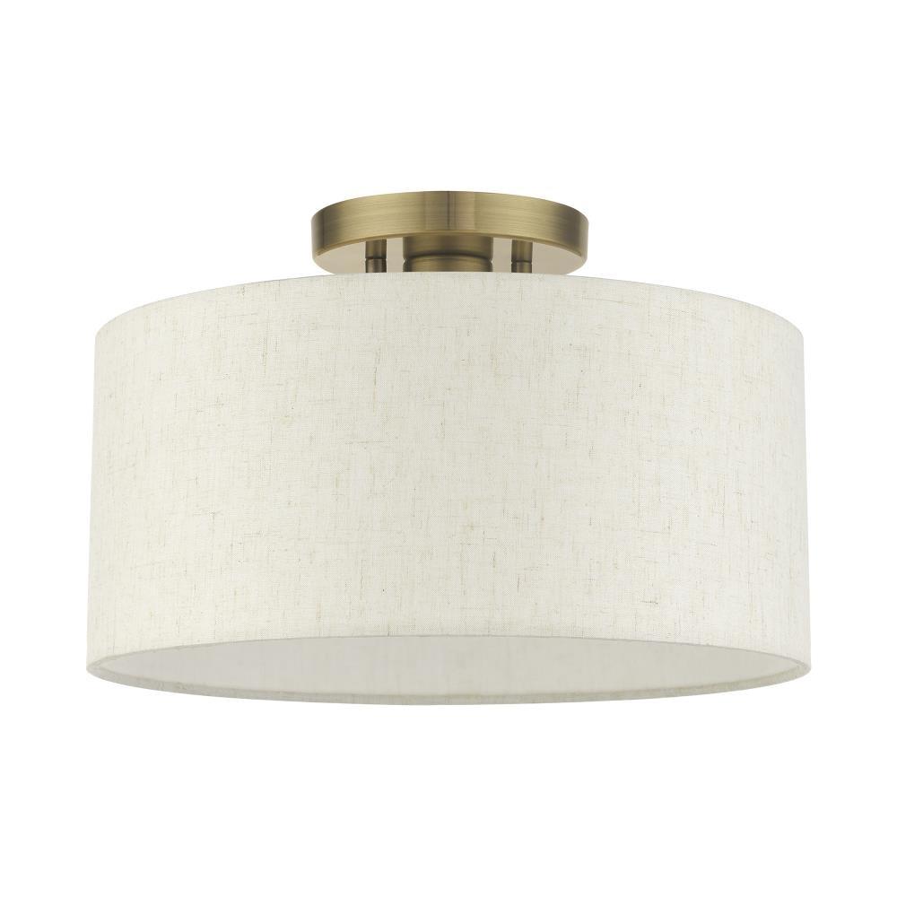 Darian Fabric Semi Flush Mount