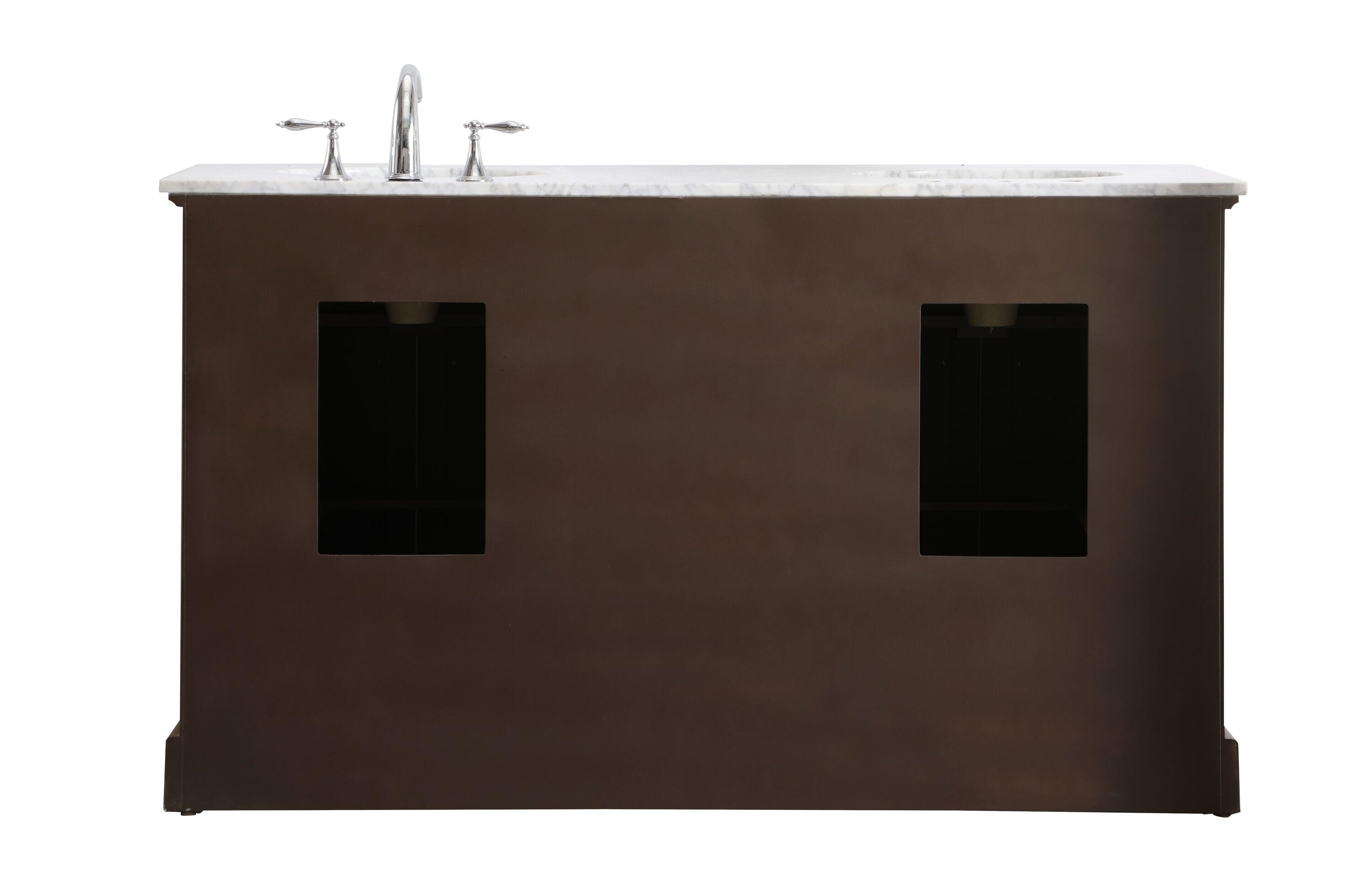 Birch Lane™ Hermes 72'' Double Bathroom Vanity with Marble Top