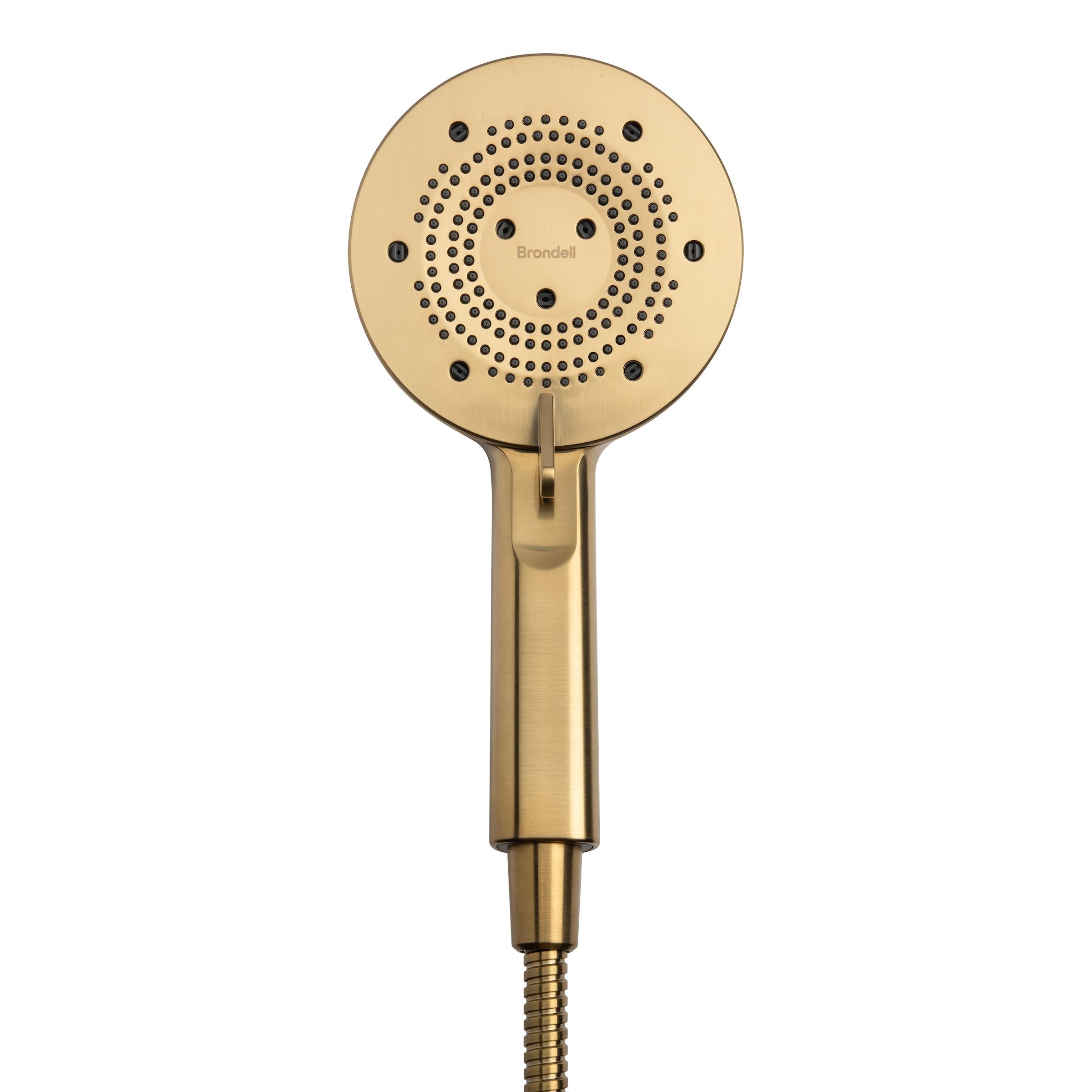 Matte Gold Stainless Steel Handheld Wall Mounted Shower Head