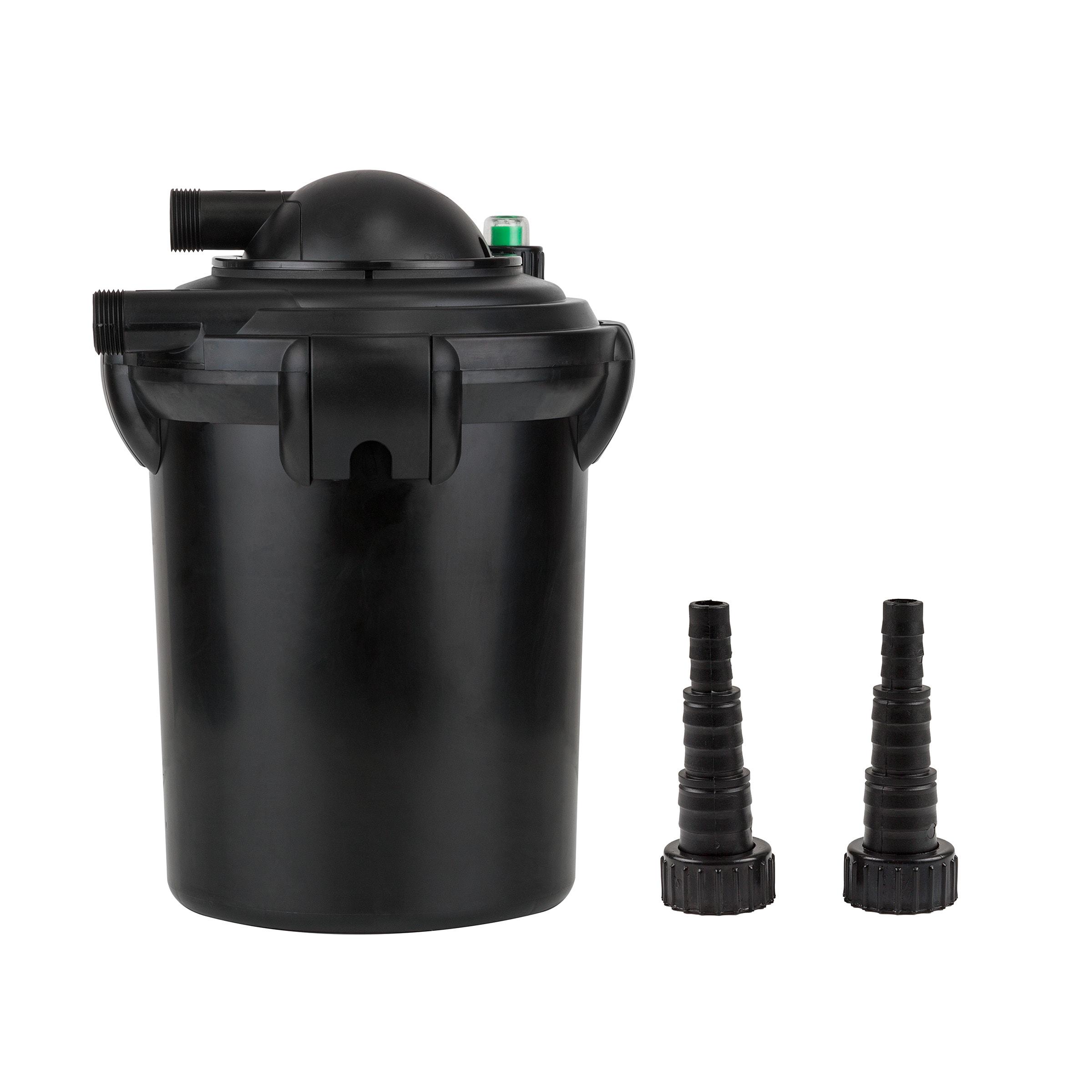 1000 Gallon Pressure Filter Black - Alpine Corporation: Bio-Pure, Multi-Stage Filtration, Outdoor Use