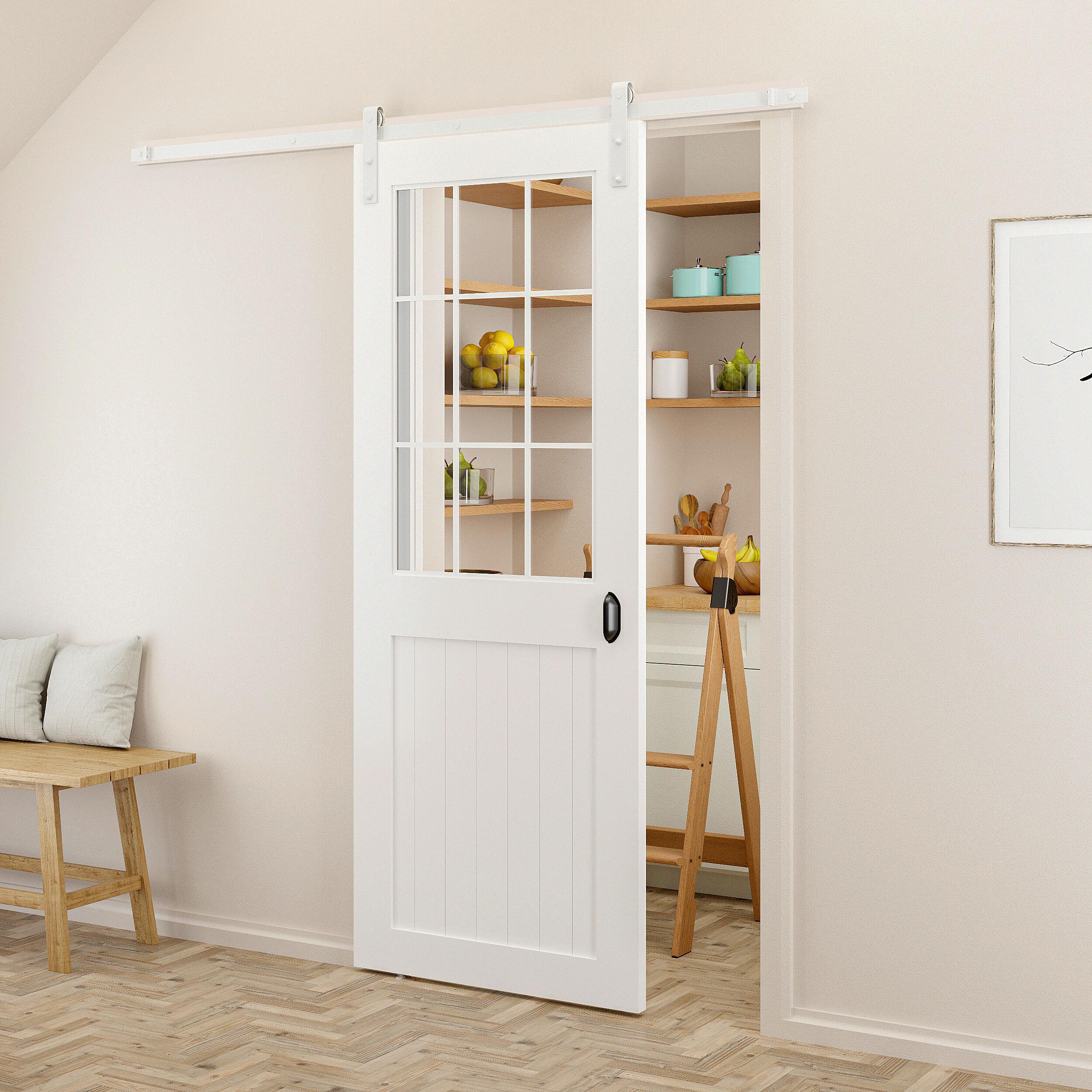 Soft Close Standard Single Barn Door Hardware Kit
