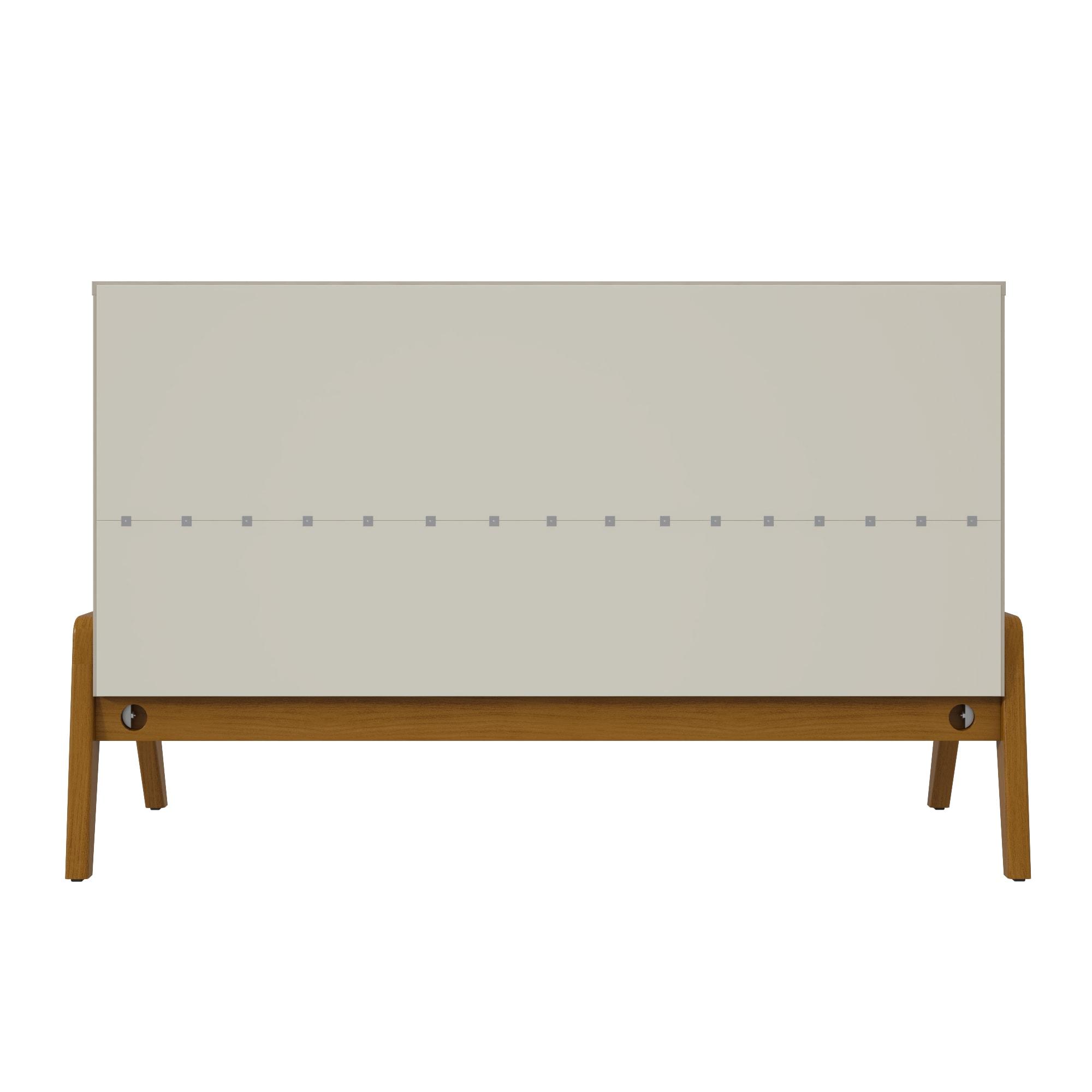 Manhattan Comfort Jernya 49" Sideboard with 4 Shelves in Greige