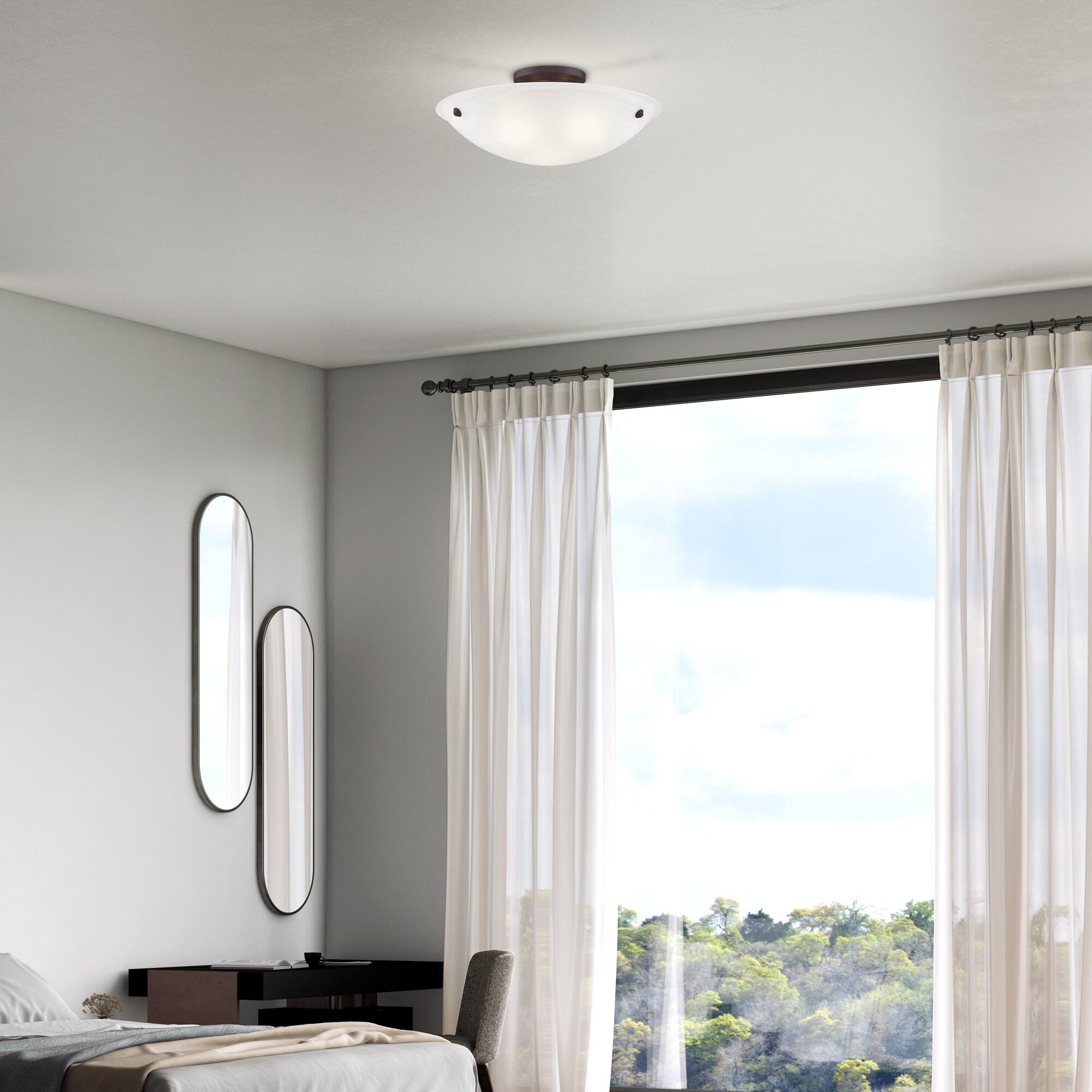 Livex Lighting Oasis 3 - Light Flush Mount in  Bronze