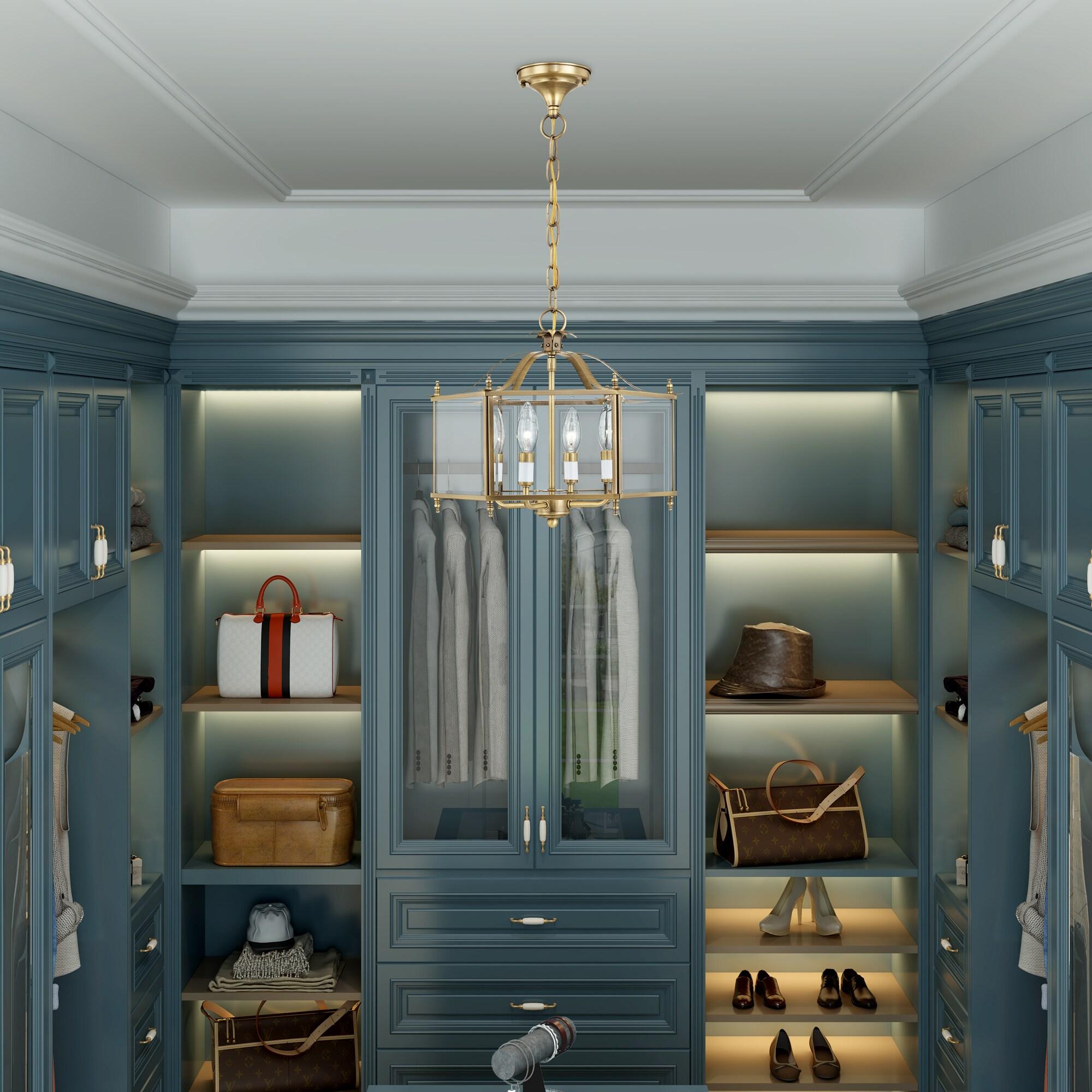 Livex Lighting Livingston 4 - Light Pendant in  Antique Brass