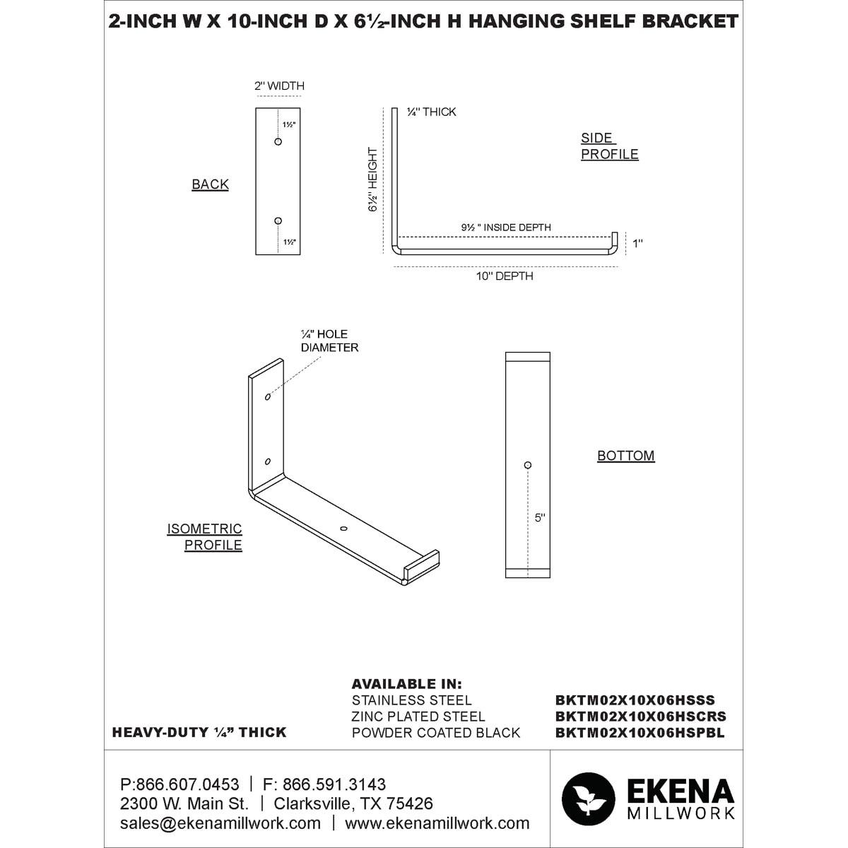 Steel Hanging Shelf Bracket