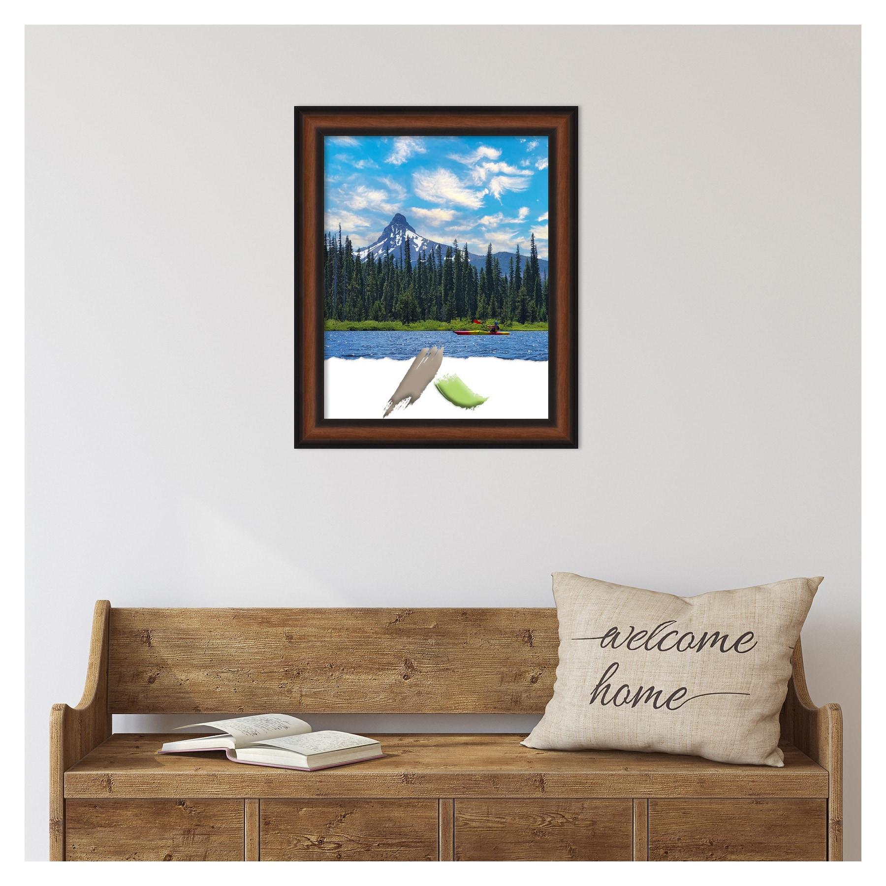 Amanti Art Yale Walnut Picture Frame Opening Size 16x20 in.