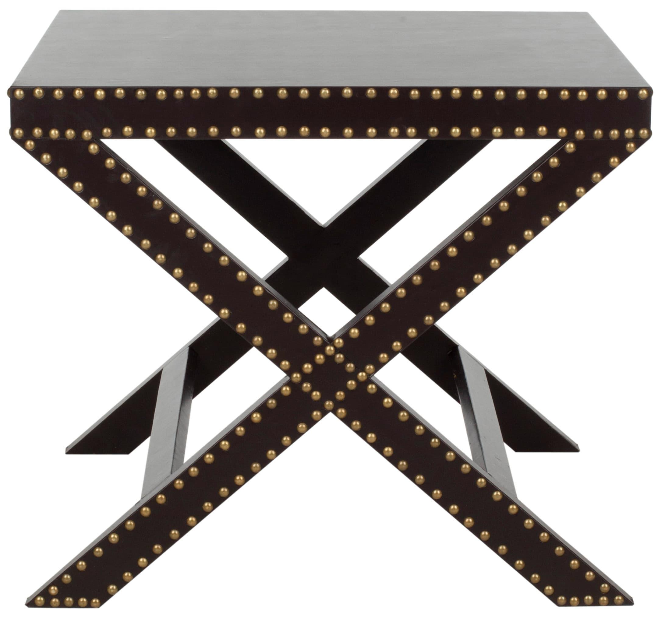 Jeanine X-End Table - Charcoal - Safavieh.